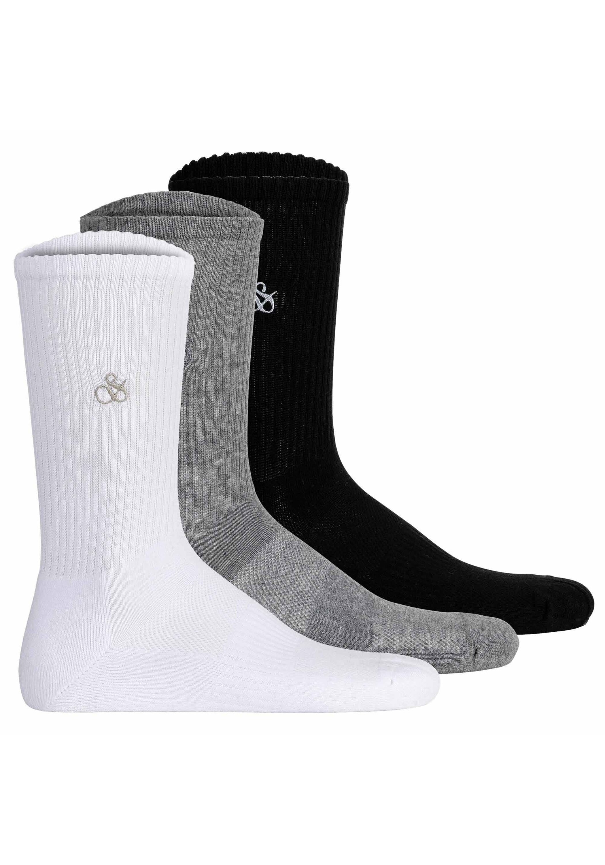 Scotch & Soda Kurzsocken "Socken 1/2 TERRY COTTON CREW 3er Pack" günstig online kaufen