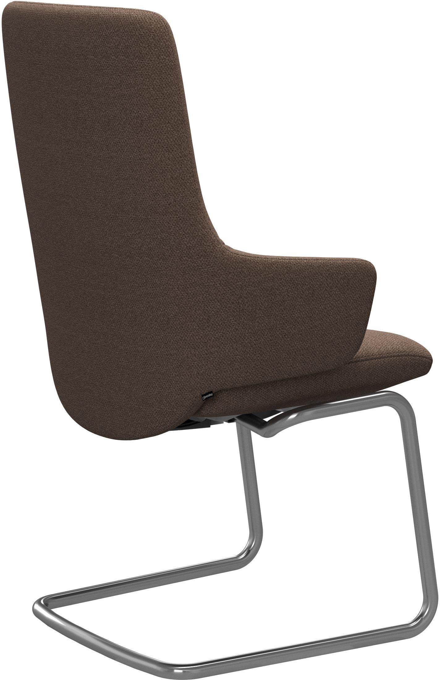 Stressless® Polsterstuhl »Laurel«, ROHLEDER Stoff Q2 FARON, High Back mit Armlehne, Größe L, mit Beinen aus Stahl in Chrom matt