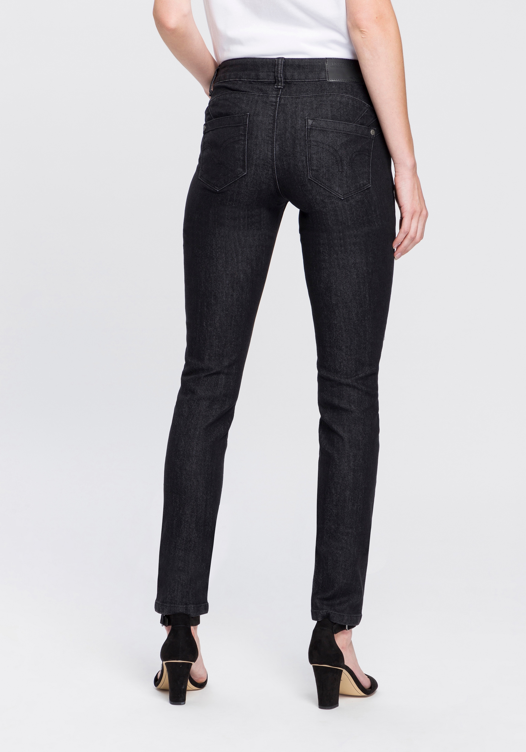 Arizona Skinny-fit-Jeans "Shaping", skinny Passform, normale Leibhöhe, in Stretch-Qualität, Used-Look