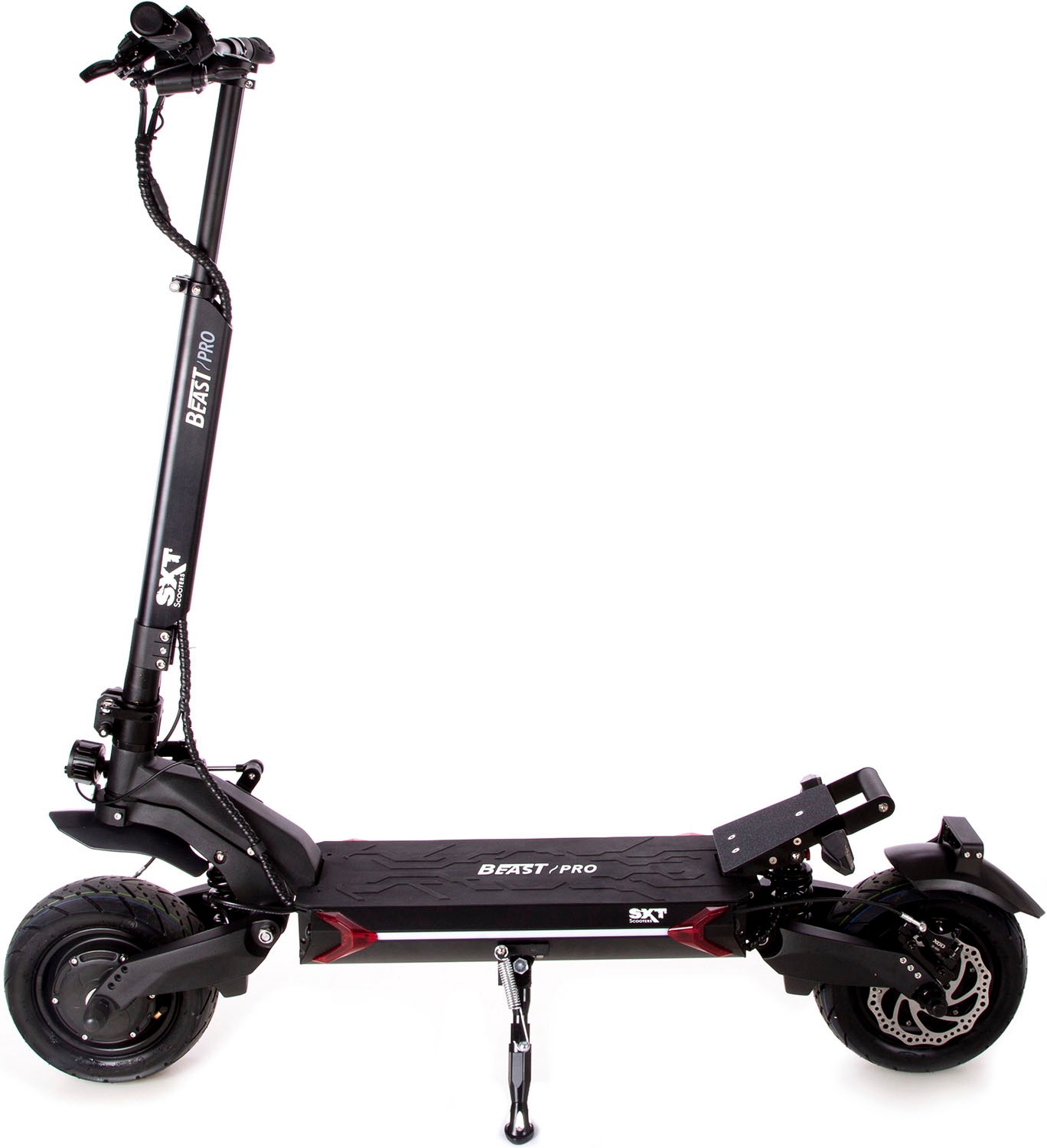 SXT SCOOTERS E-Scooter "SXT Beast PRO", B:60,5cm L:130cm, schwarz, Roller, ohne Straßenzulassung, bis zu 40 km Reichweite