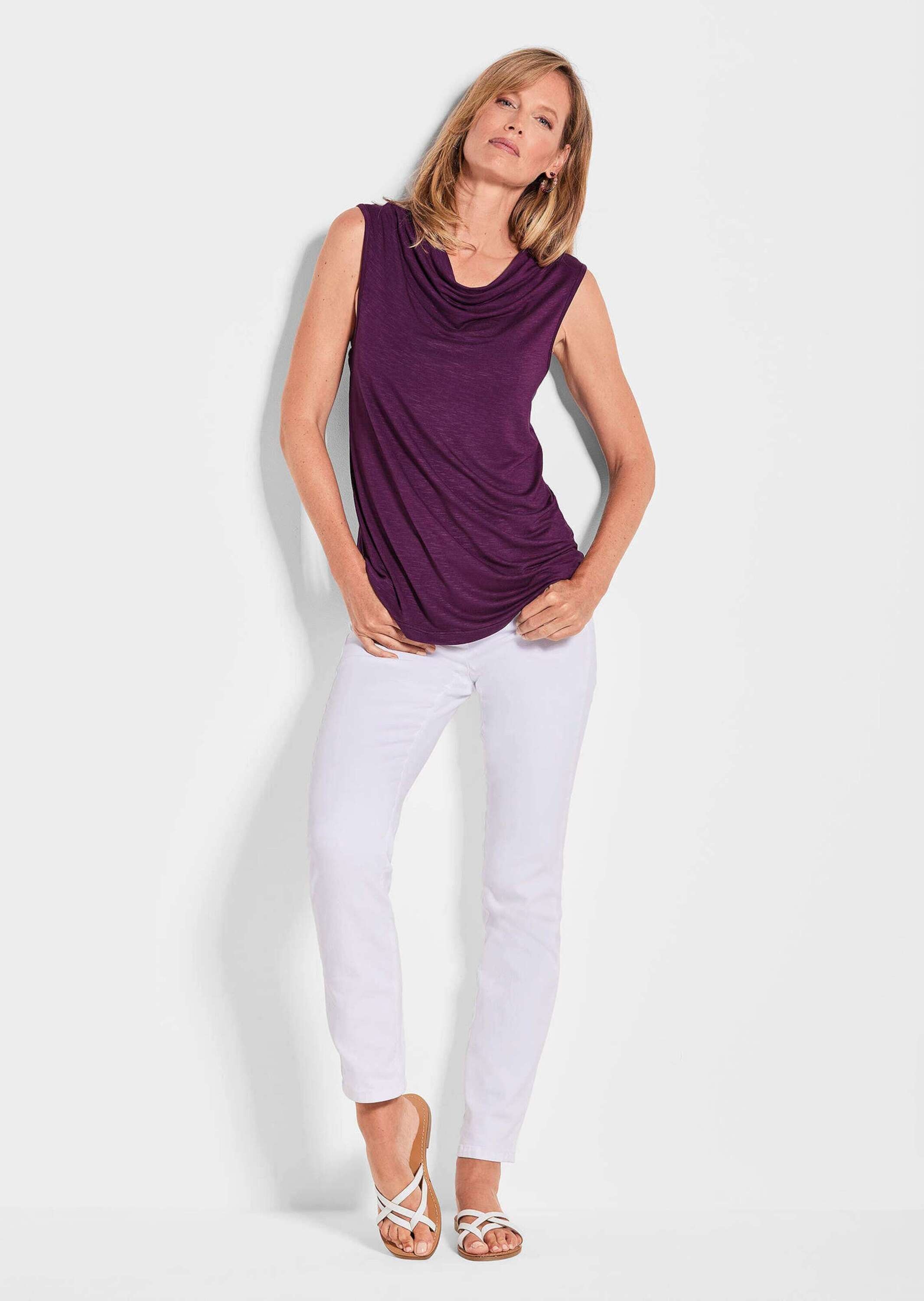 GOLDNER Trägertop »Ärmelloses Top in Viskose-Jersey«