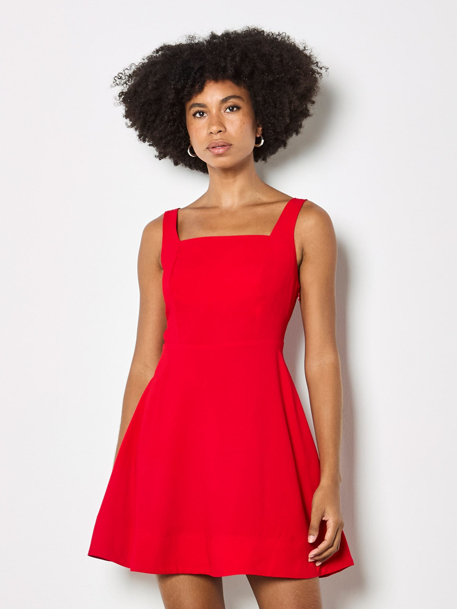 Apricot Minikleid "Fit-and-Flare-Kleid" in unifarben