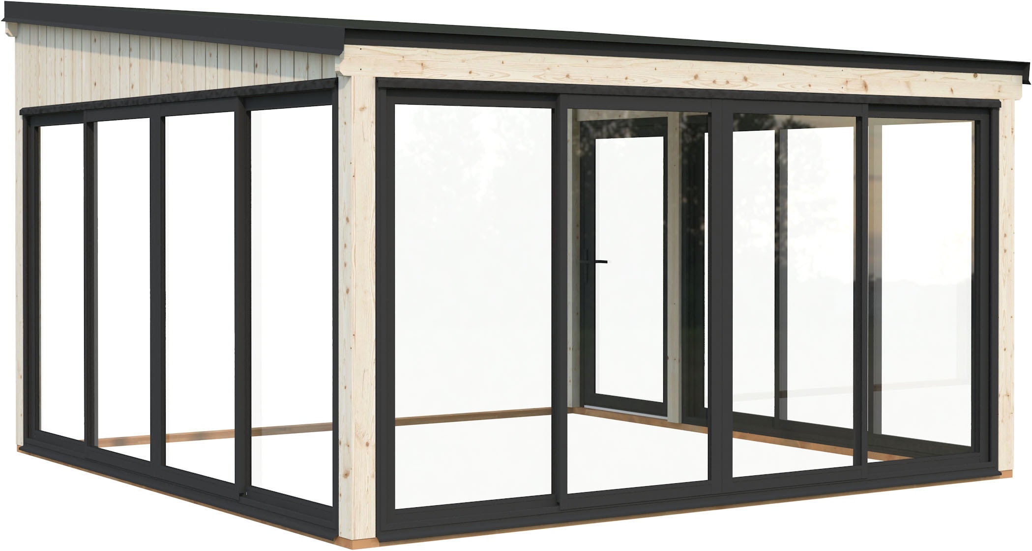 Palmako Holzpavillon »Lumi 16,6 m² Slide« BxTxH: 425x430x276 cm