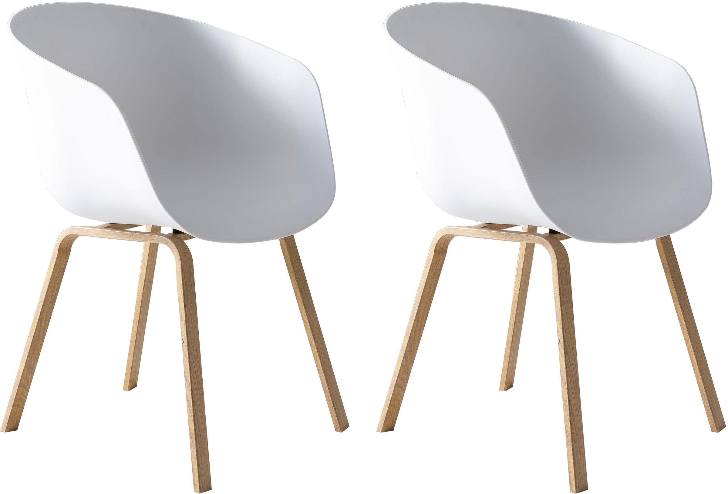 SalesFever Schalenstuhl "Lund Designer Schalenstuhl-Set" (Set) 2 Stk. Zweie günstig online kaufen