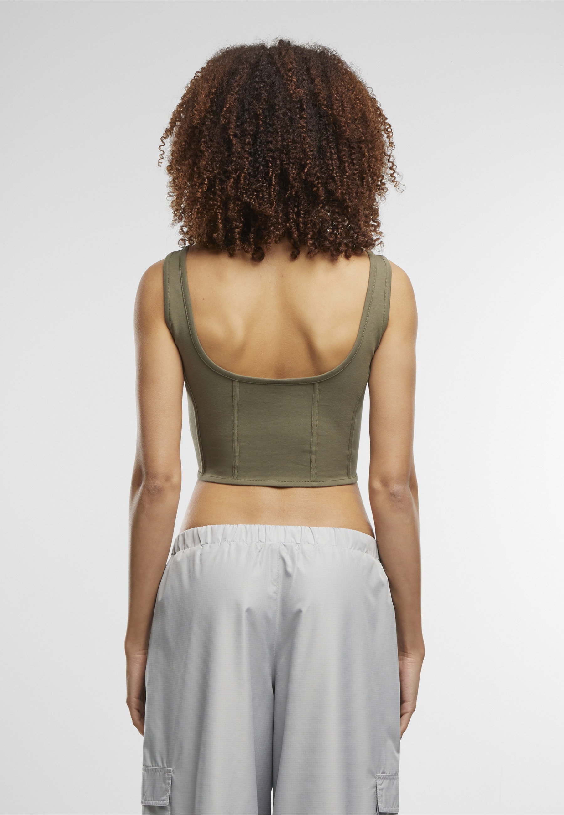 URBAN CLASSICS T-Shirt »Urban Classics Ladies Jersey Corsage Top« 1