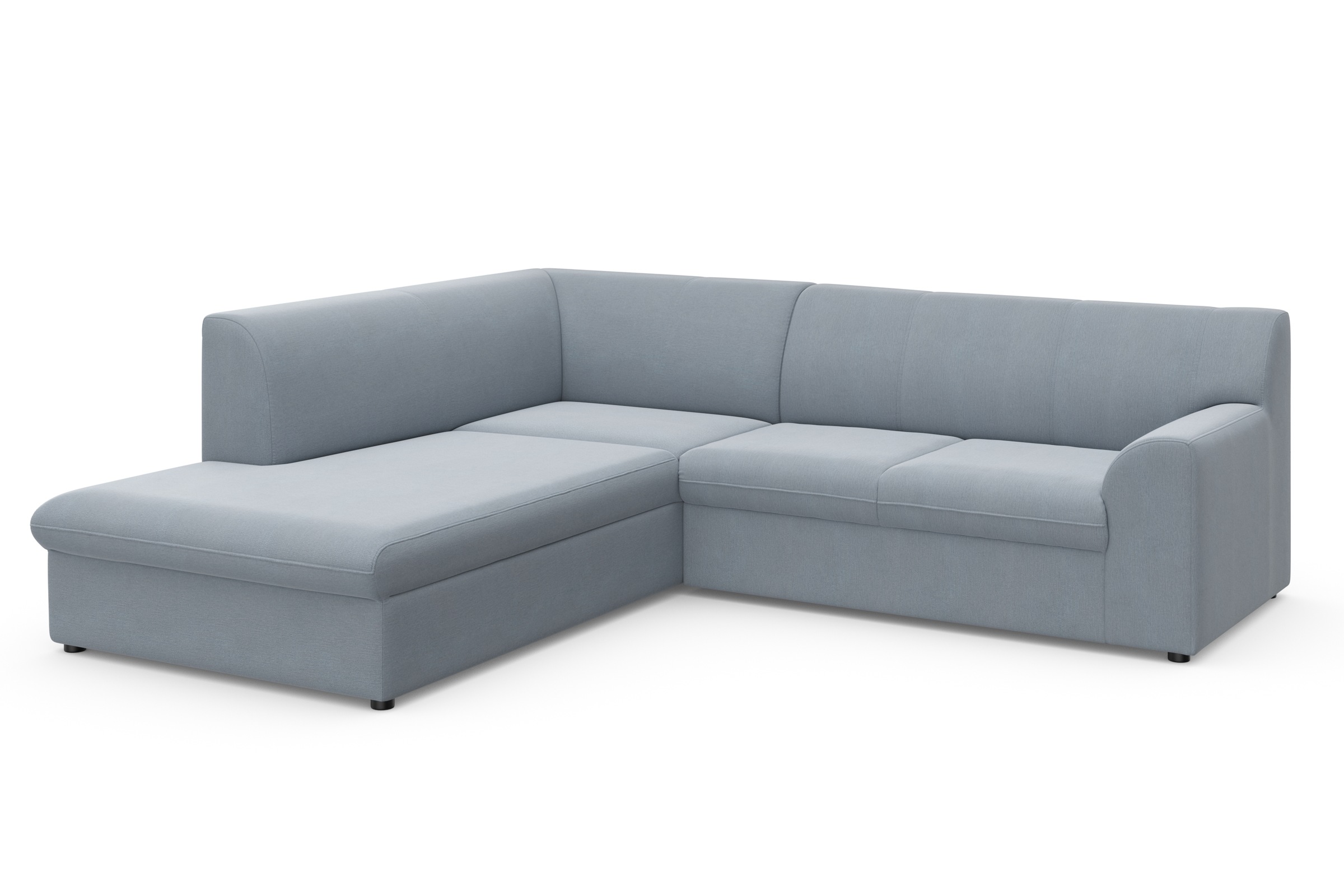 DOMO collection Ecksofa »Topper zeitlos elegant, kompakte Stellmaße, OTTOs Choice, L-Form«, mit Ottomane, wahlweise mit Schlaffunktion