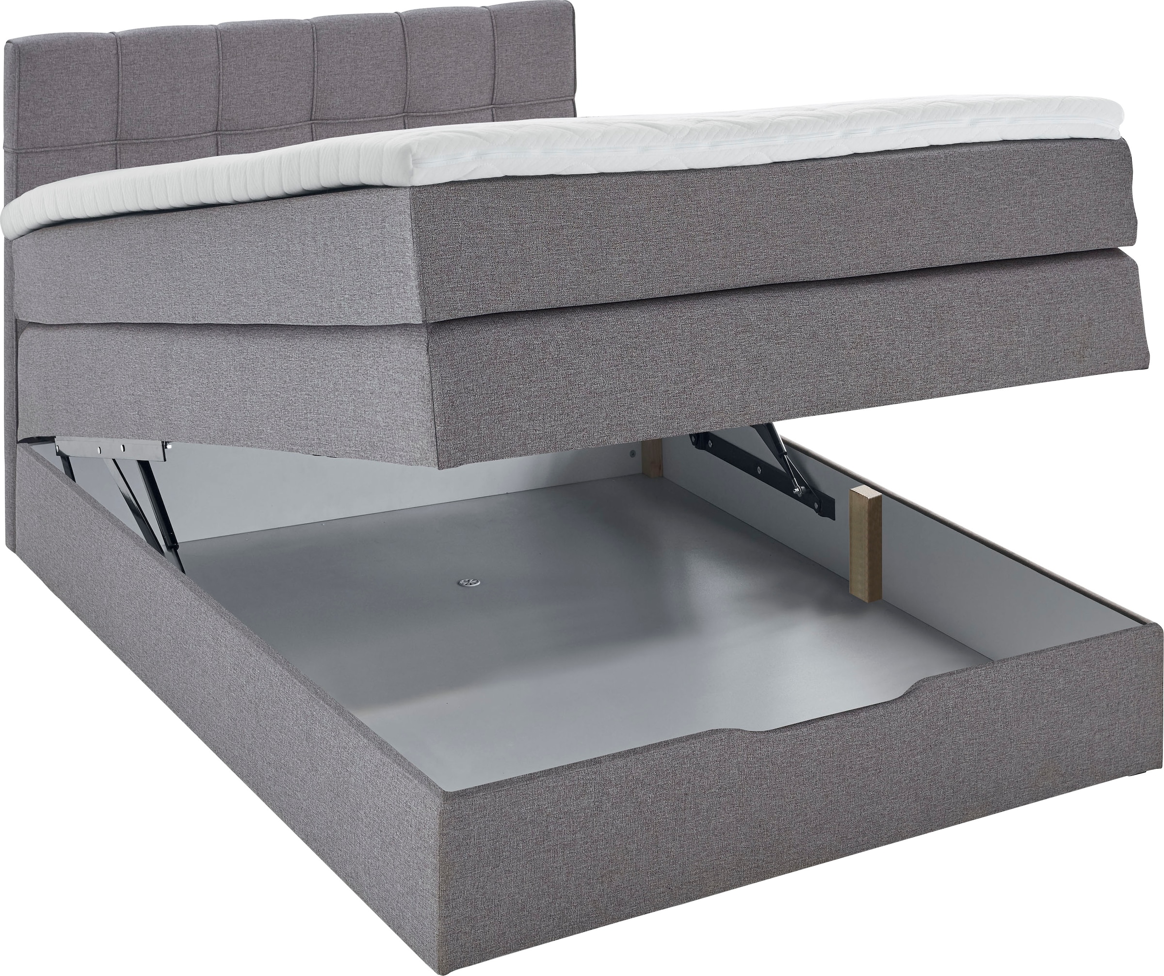 INOSIGN Boxspringbett »Fornoli«, inkl. Topper und Bettkasten, H3 in zwei Matratzenarten