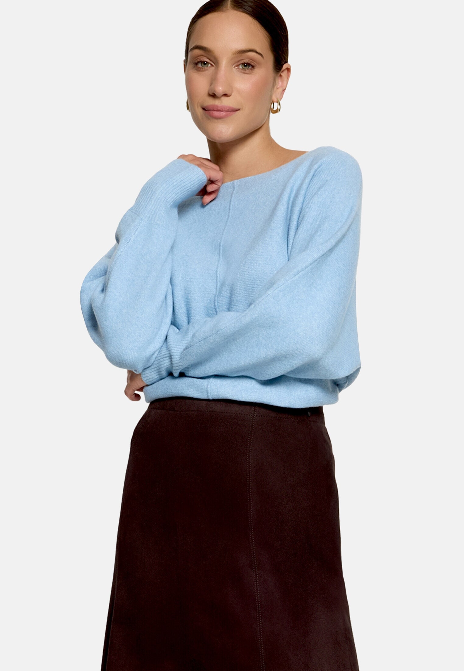 Zero Strickpullover »Damen mit Fledermausärmeln« 1 Material