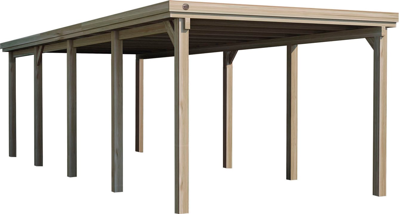 Einzelcarport »617 Gr.3«, Holz, 270 cm, braun