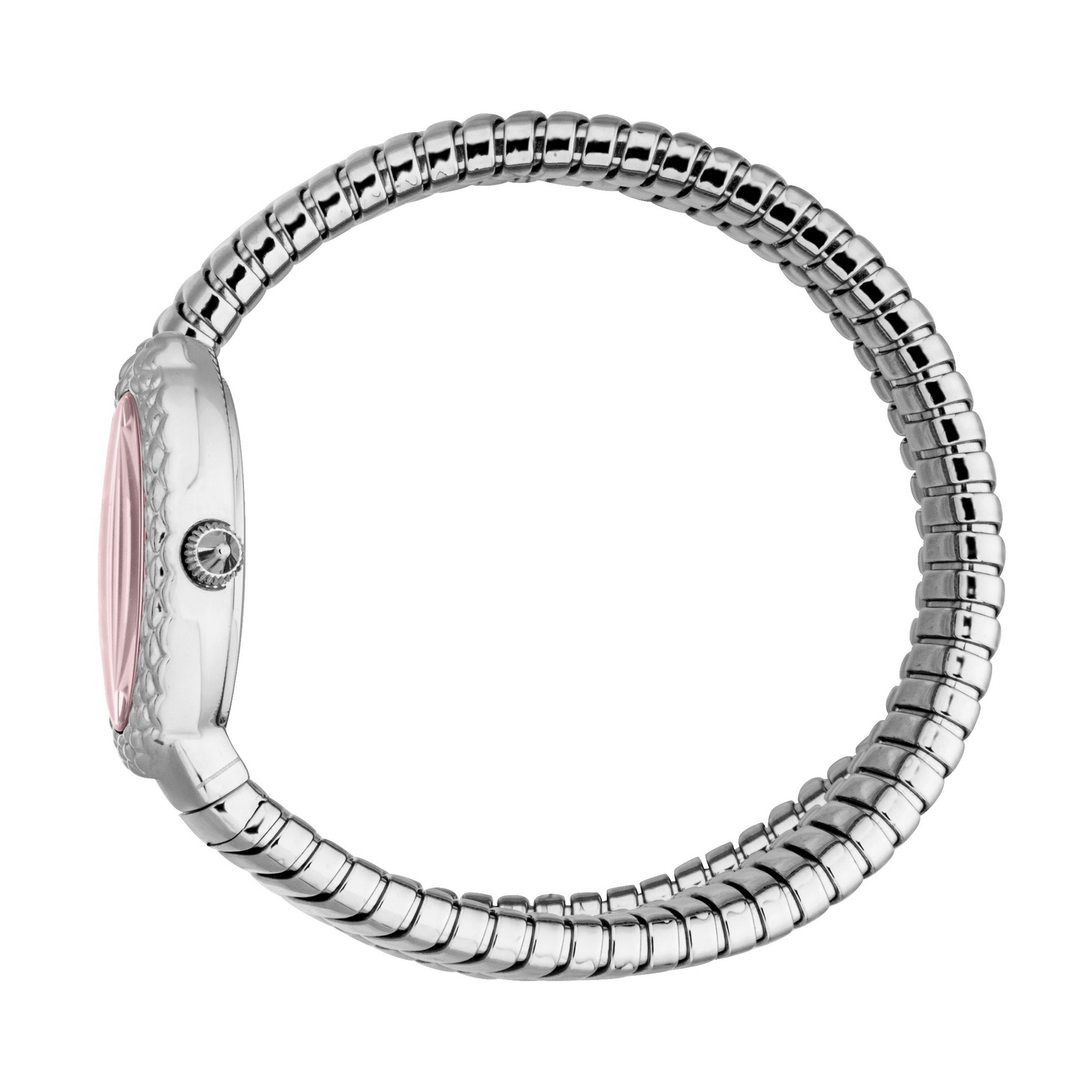 Just Cavalli Time Quarzuhr »Signature Snake« Armbanduhr, Damenuhr, Edelstahlarmband, analog, Kristallsteine