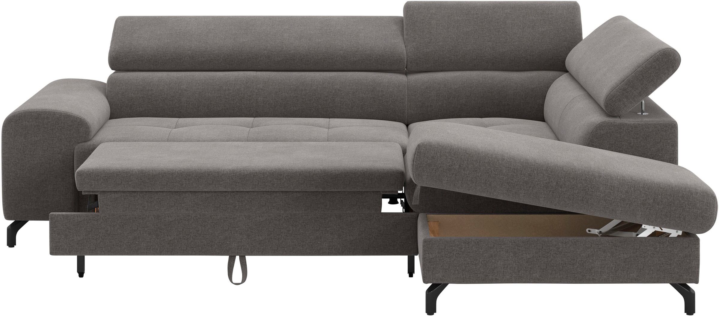 COTTA Ecksofa »Aura L-Form«, mit Schlaffunktion, Bettkasten und Kopfteilverstellung
