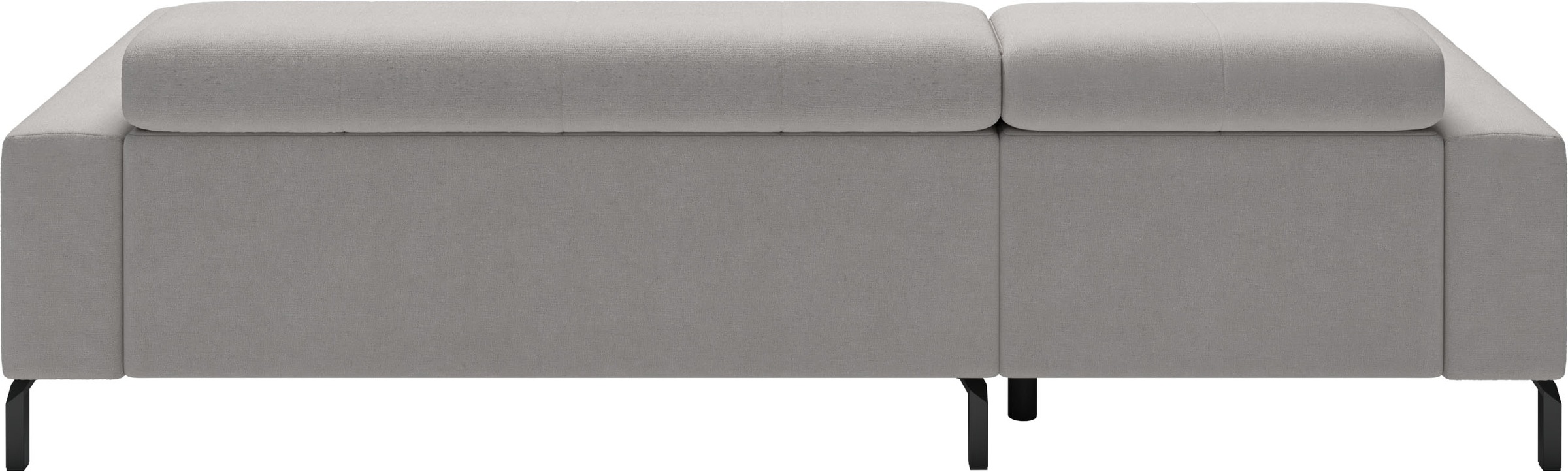 Ecksofa HOME AFFAIRE "Ecksofa Claya, L-Form, Kopfteilverstellung, Breite 258 cm", light grau, B:258cm H:71cm T:179cm, 100% Polyester, Sofas, Ecksofa, Moderne Steppung, weicher Polsteraufbau & saugroboterfreundliche Höhe 9