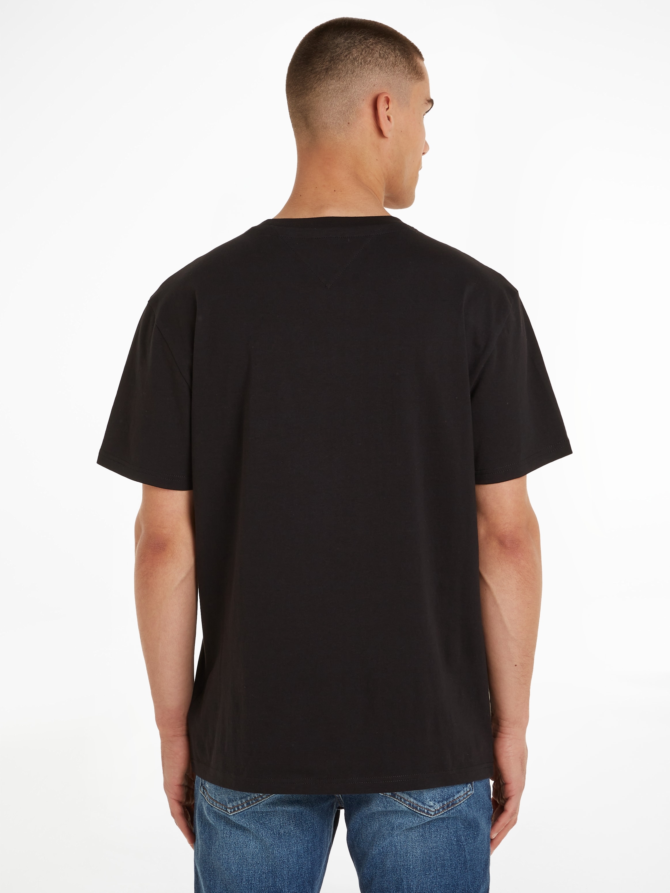 Tommy Jeans T-Shirt "TJM REG LINEAR LOGO TEE EXT", mit Markenlabel günstig online kaufen