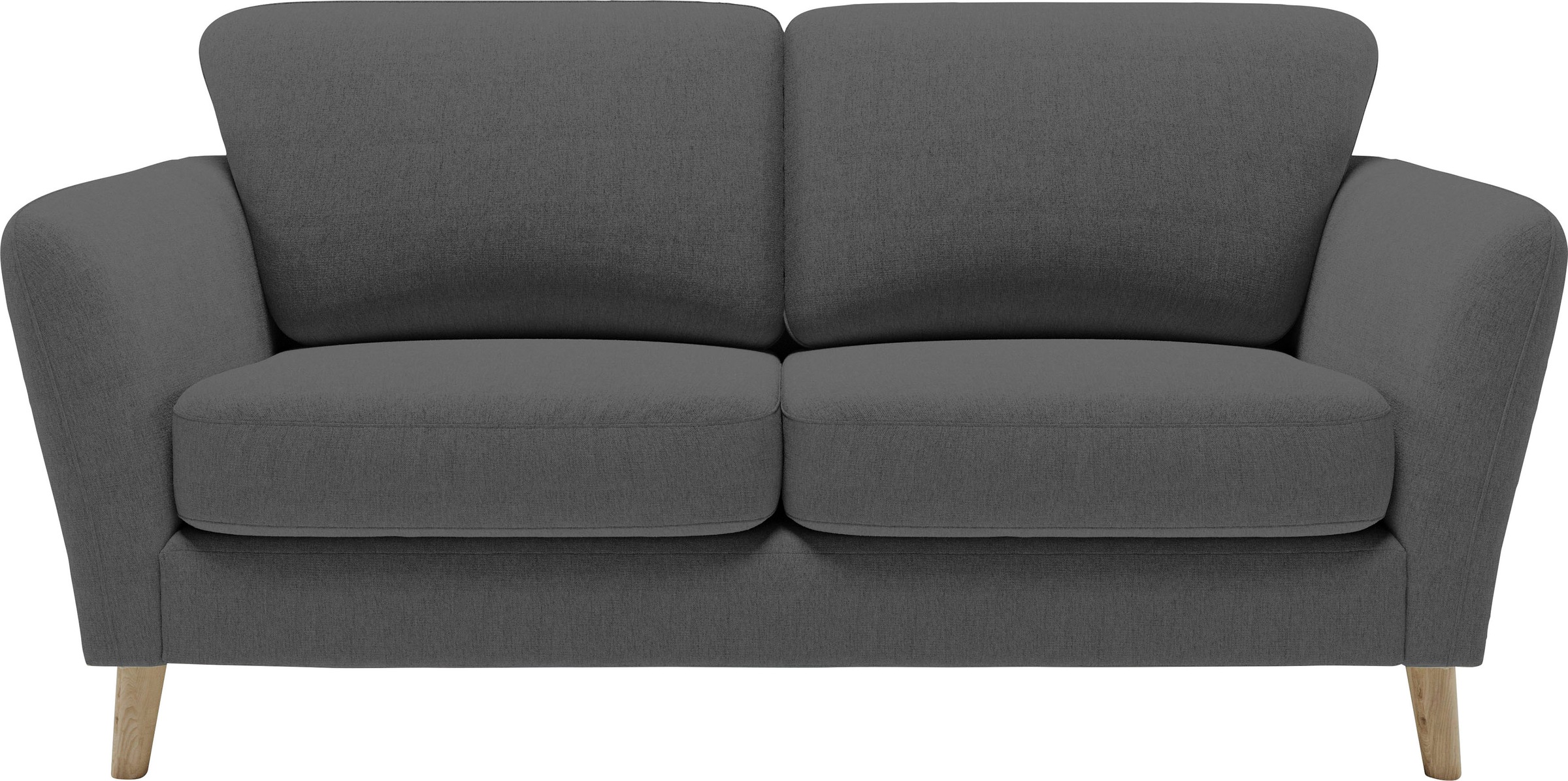 Home affaire 2-Sitzer »MARSEILLE Sofa 170 cm«, mit Massivholzbeinen aus Eiche, verschiedene Bezüge und Farbvarianten