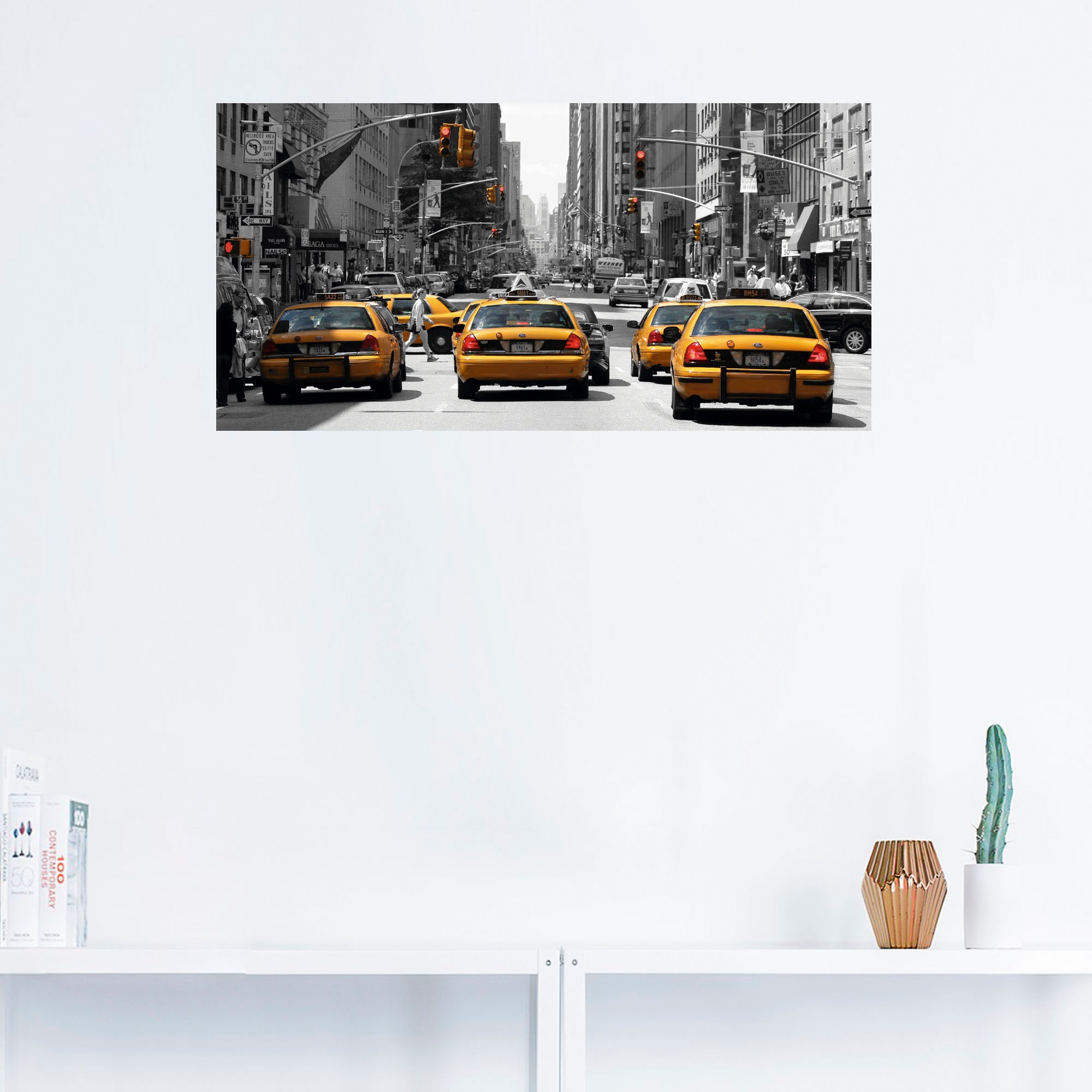 Artland Wandbild »Taxis in New York«, Amerika, (1 St.), als Leinwandbild, Wandaufkleber oder Poster in versch. Größen