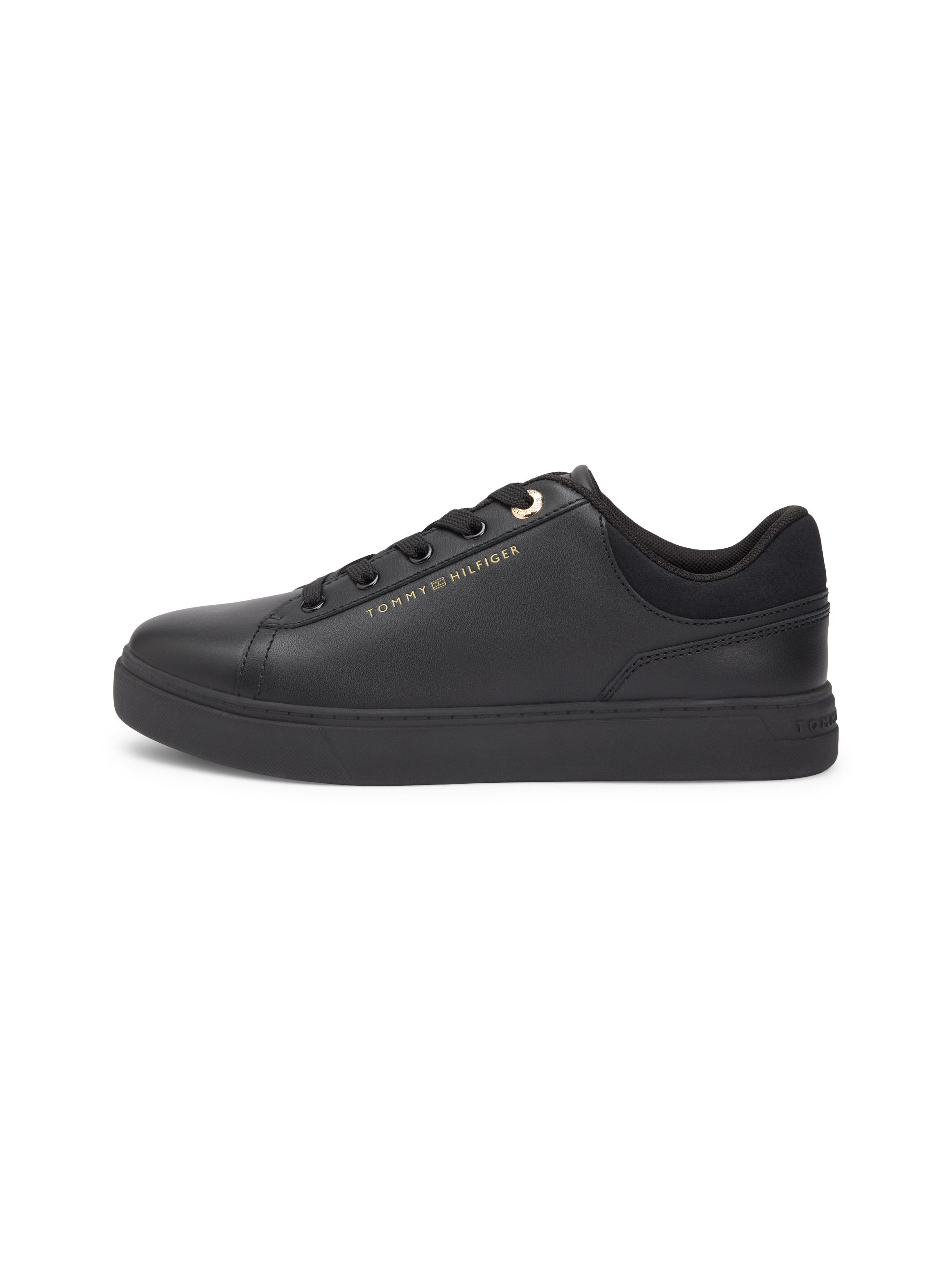 Tommy Hilfiger Plateausneaker »CASUAL CUPSOLE SNEAKER«  , Freizeitschuh, Halbschuh, Schnürschuh, Kontrastbesatz an der Ferse