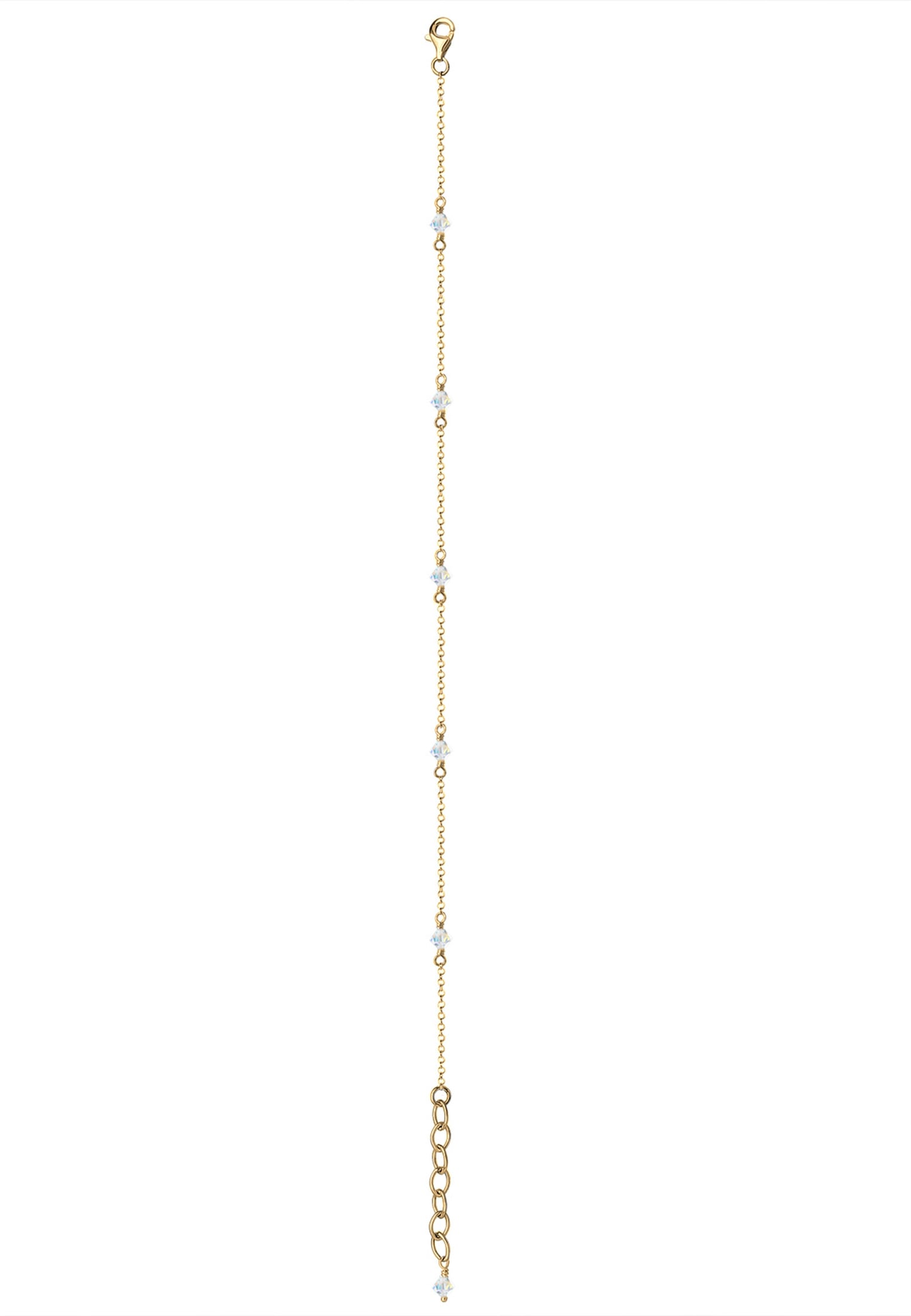 Elli Fußkette »Klassiker Kristalle 925 Silber«