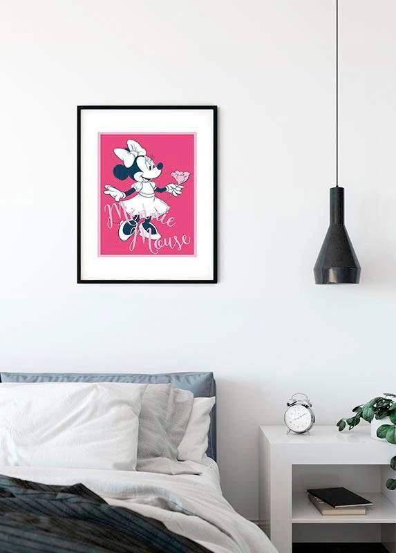 Komar Bild »Minnie Mouse Girlie«, Disney, (1 St.), Wandbild zur Dekoration im Kinderzimmer - ohne Rahmen