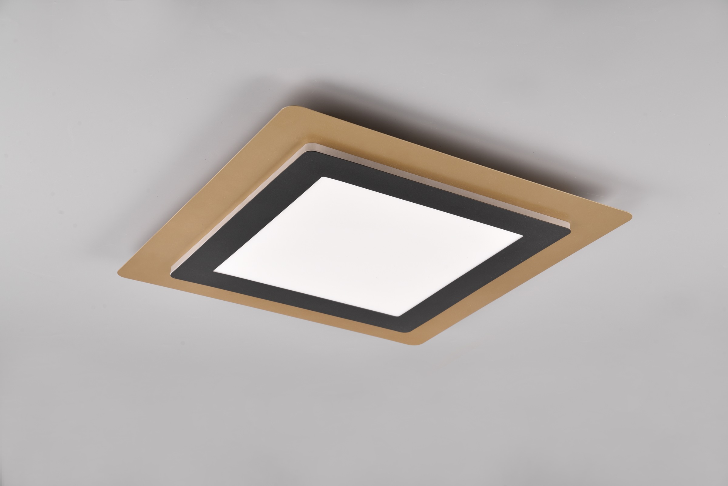 TRIO Leuchten LED Deckenleuchte »MORGAN, quadratische Deckenlampe 45x45cm, dimmbar, CCT, Memoryfunktion«, 1 flammig, Leuchtmittel LED-Board | LED fest integriert, Nachtlicht, Timer, 46W 6000 Lumen, 2700-6500 Kelvin, mit Fernbedienung