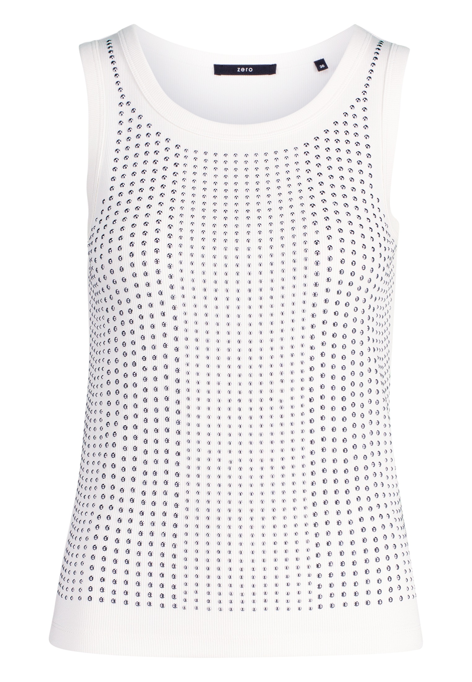 Zero Tanktop "Damen mit Ziernieten" Plain/ohne Details günstig online kaufen
