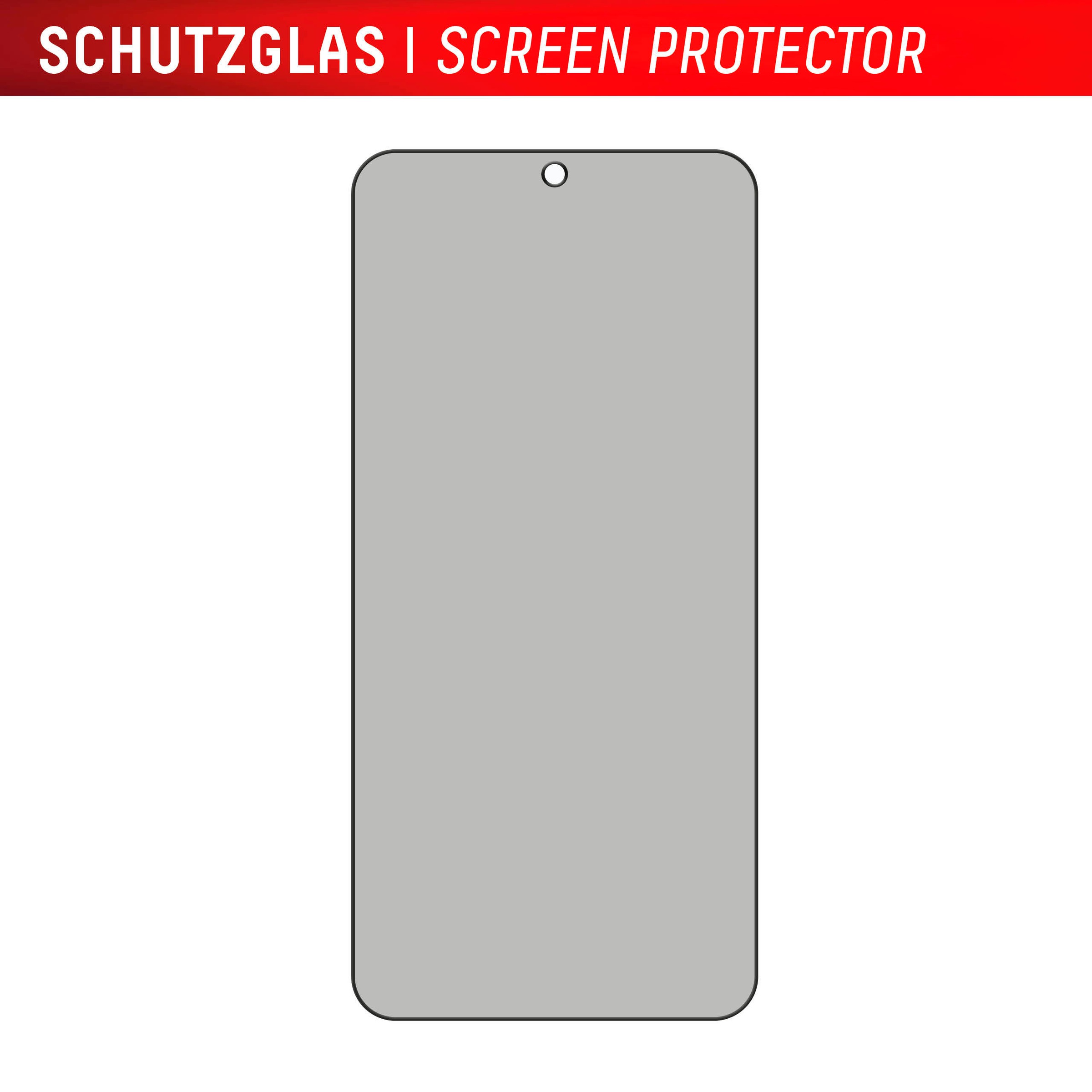 Displex Displayschutzglas »Privacy Glass«, für Samsung Galaxy S24-Samsung Galaxy S25, Blickschutz Displayschutzfolie Displayschutz kratzer-resistent 10H