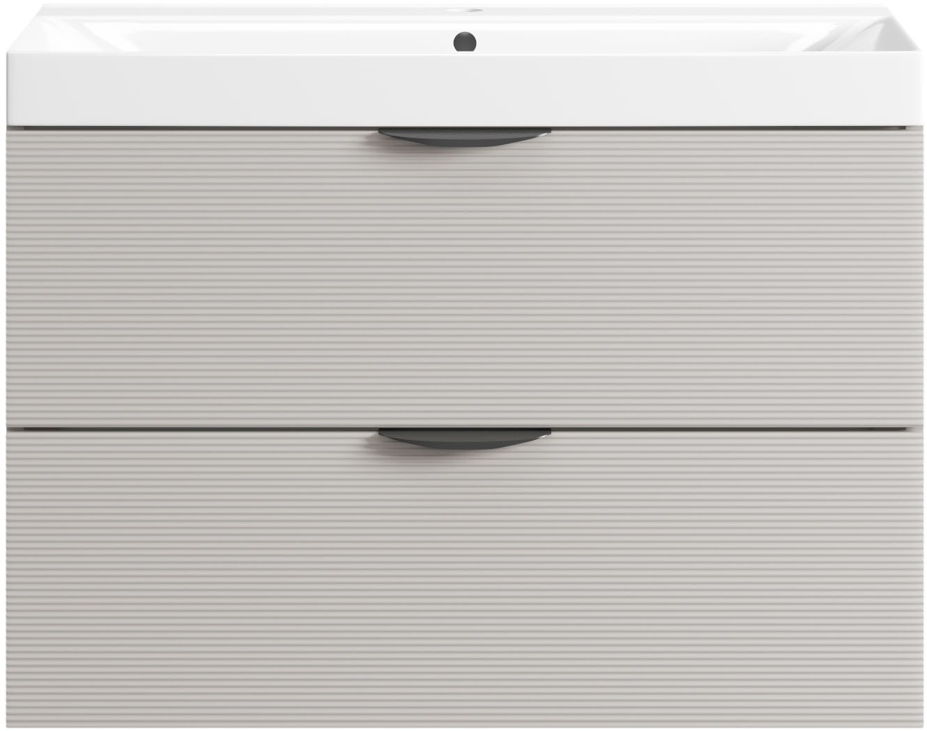 welltime Waschtisch "FLOW STRIPE mit Waschbecken, Breite 60 oder 80cm, mode günstig online kaufen