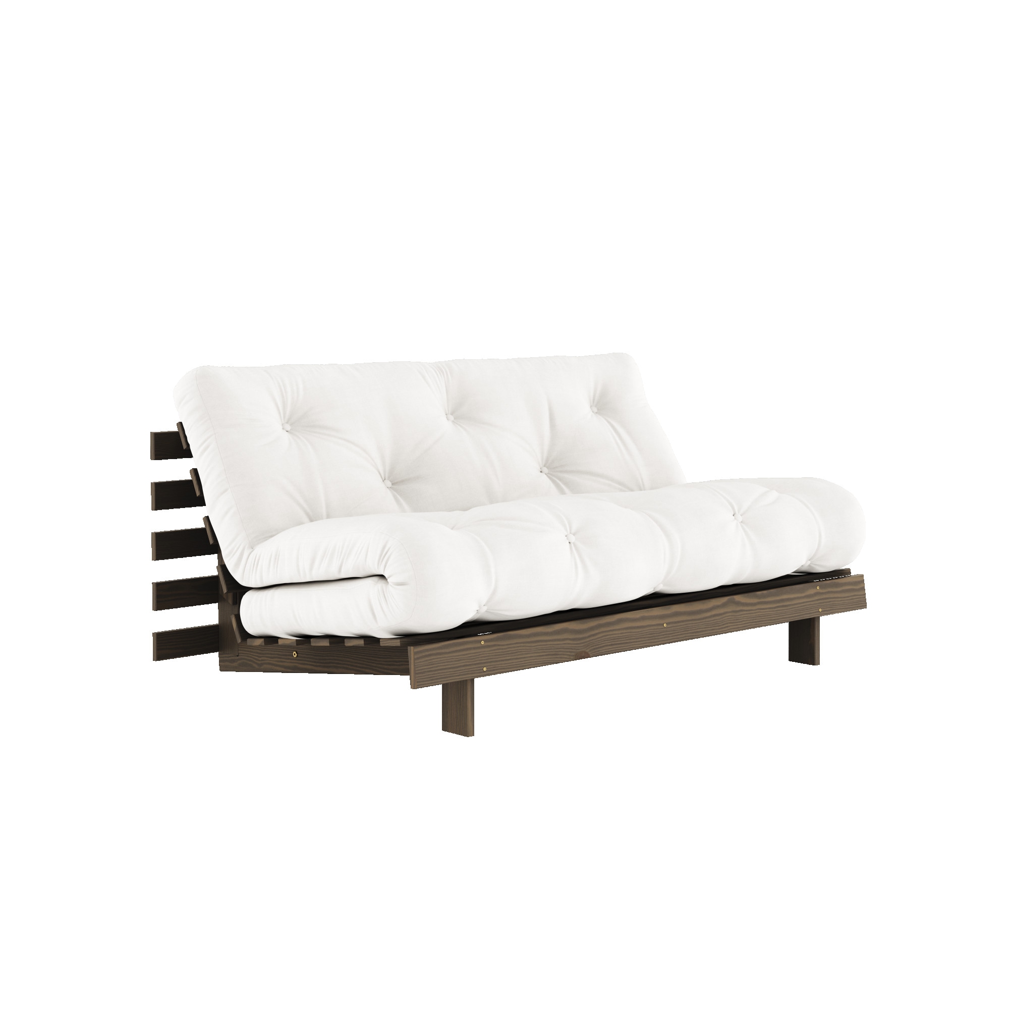 Karup Design Daybett "Roots Sofa Bed, Schlafsofa, Bettfunktion, FSC-Massivholz" Inkl. Futonmatratze, Made in Europe, langlebig, B: 140 oder 160 cm