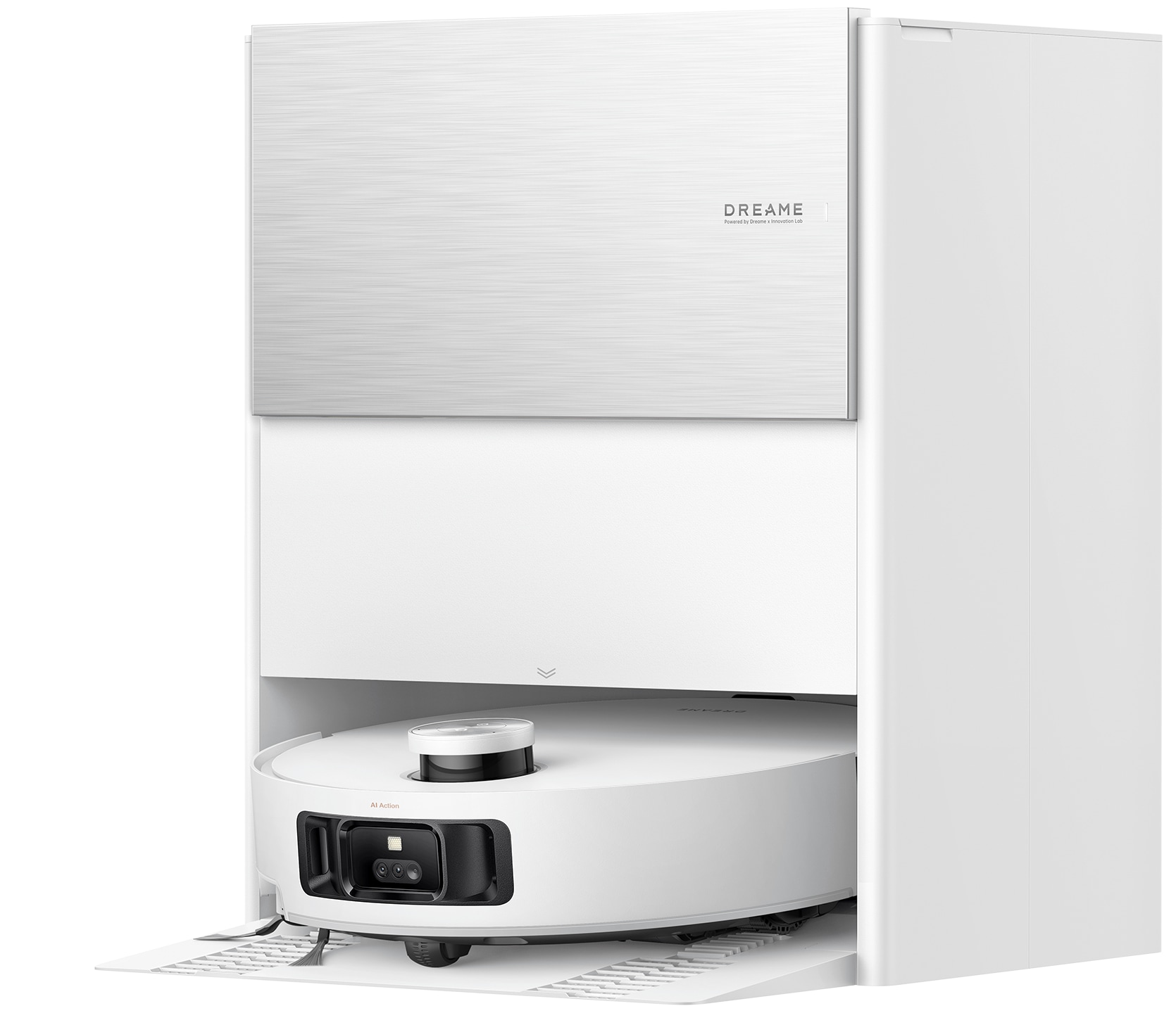 Dreame Nass-Trocken-Saugroboter »mit Wischfunktion Aqua10 Roller« Warmwasser-Wischsystem, Rollenmopp, überwindet Hindernisse, 30.000 Pa