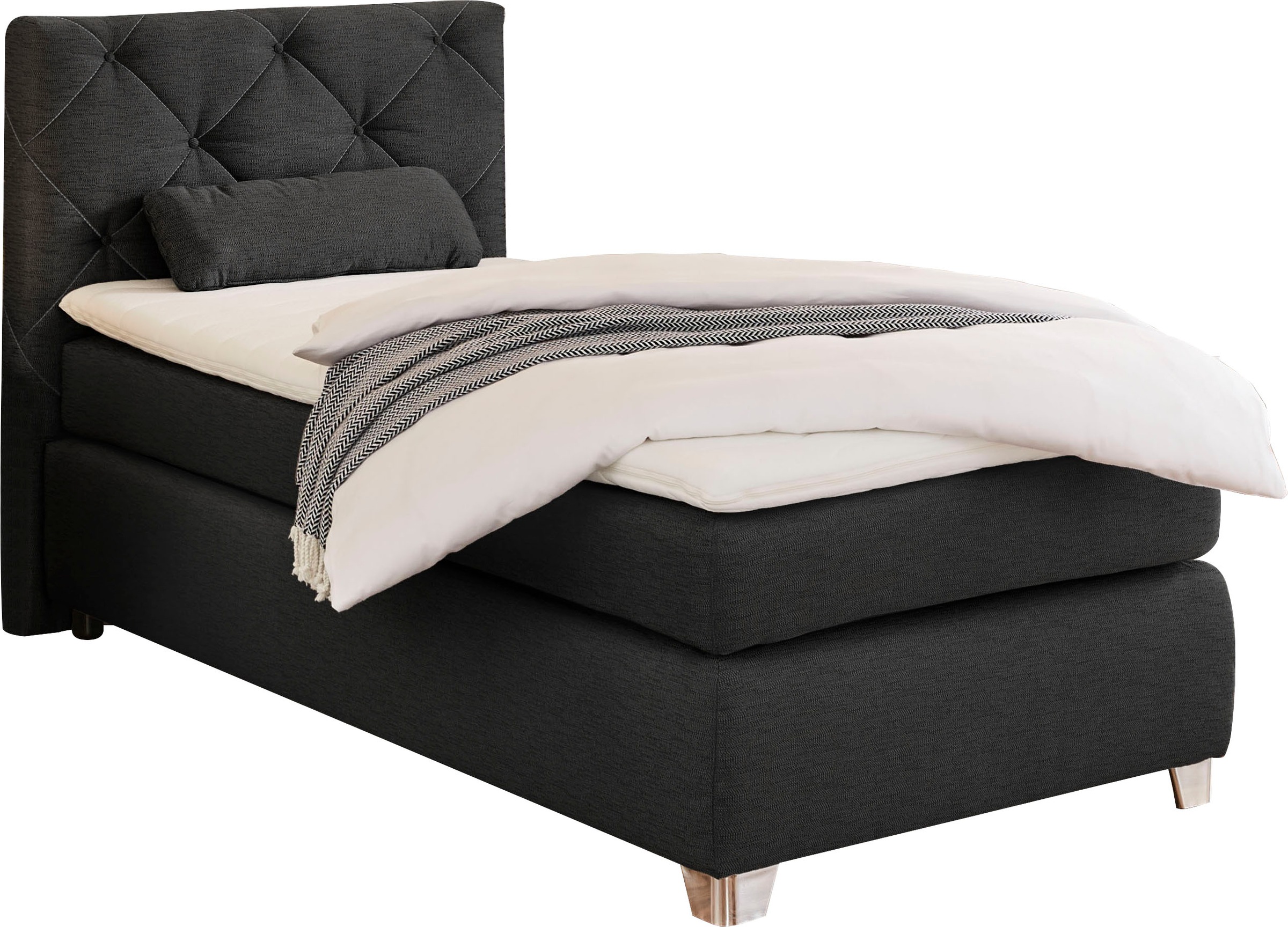 Jockenhöfer Gruppe Boxspringbett Finja, mit Topper und Zierkissen günstig online kaufen