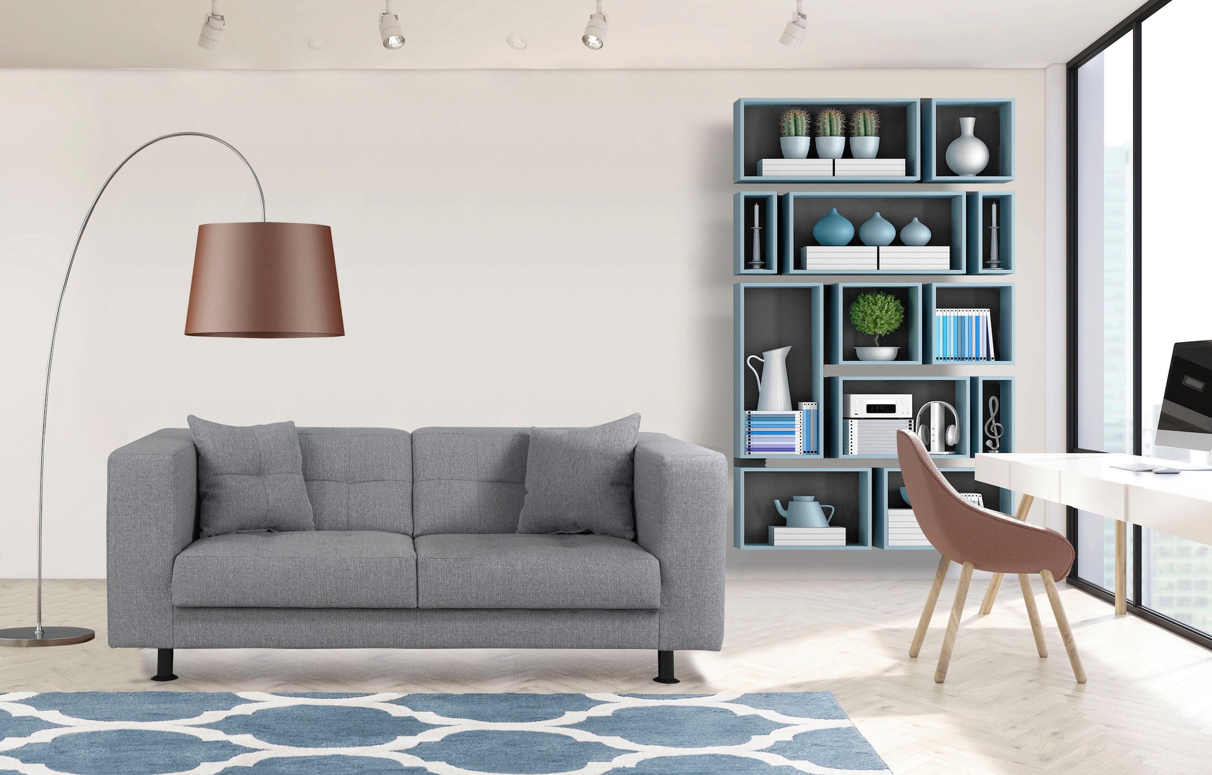 Home affaire 2-Sitzer "Bengo" mit Steppung im Sitz- und Rückenbereich, incl günstig online kaufen