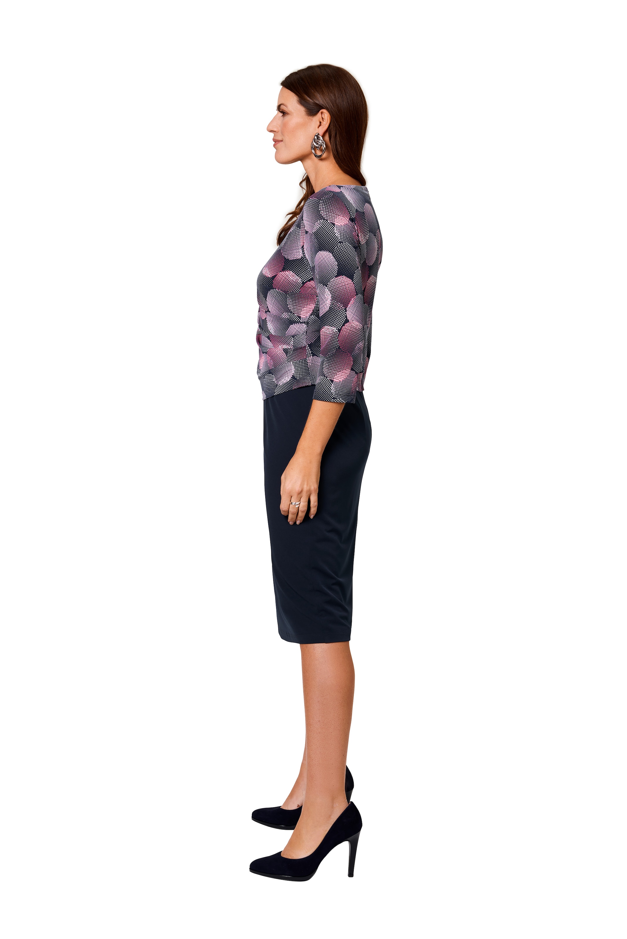 HERMANN LANGE Collection 2-in-1-Kleid, mit gemustertem Oberteil