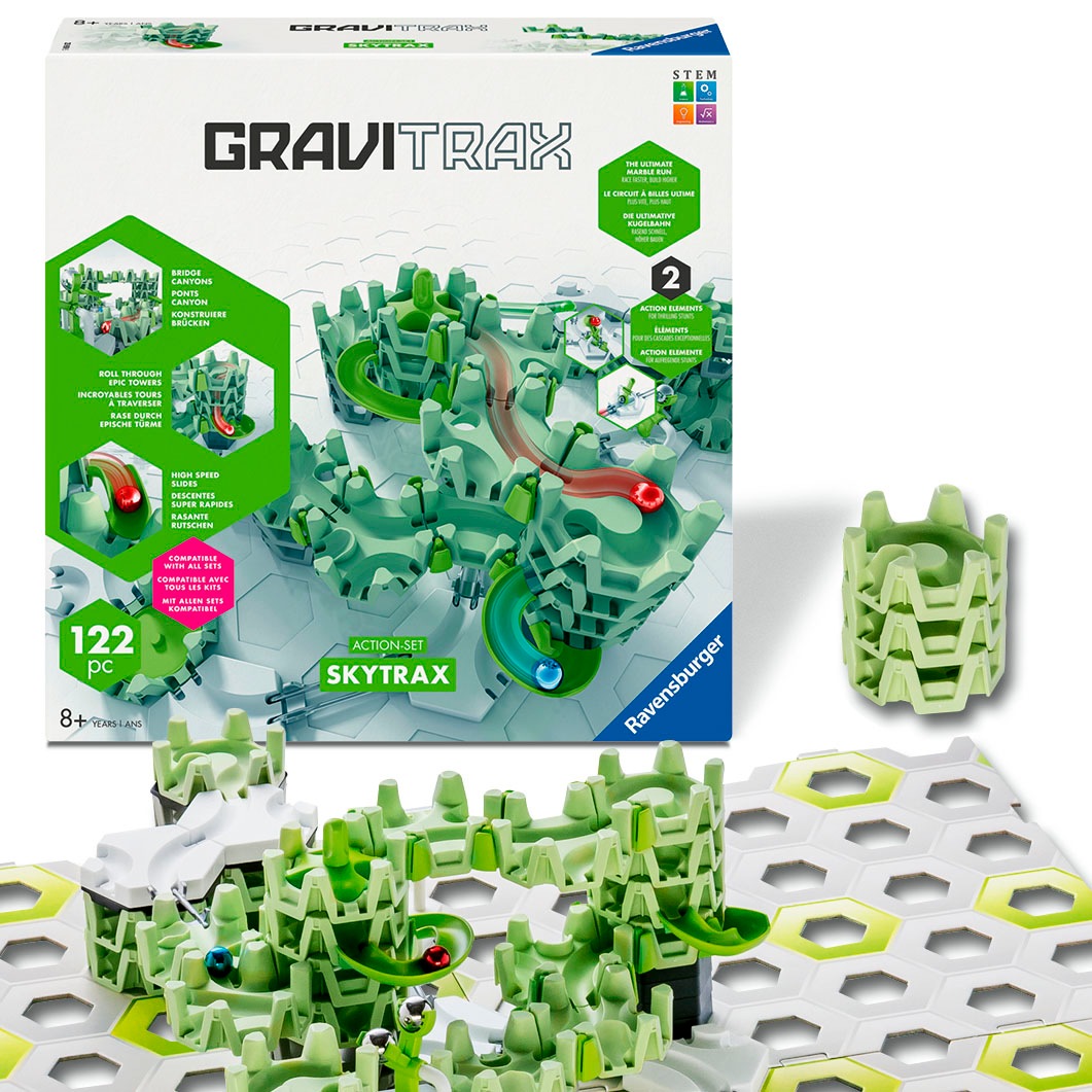 Ravensburger Kugelbahn-Bausatz »GraviTrax Action-Set M Skytrax«, Made in Europe