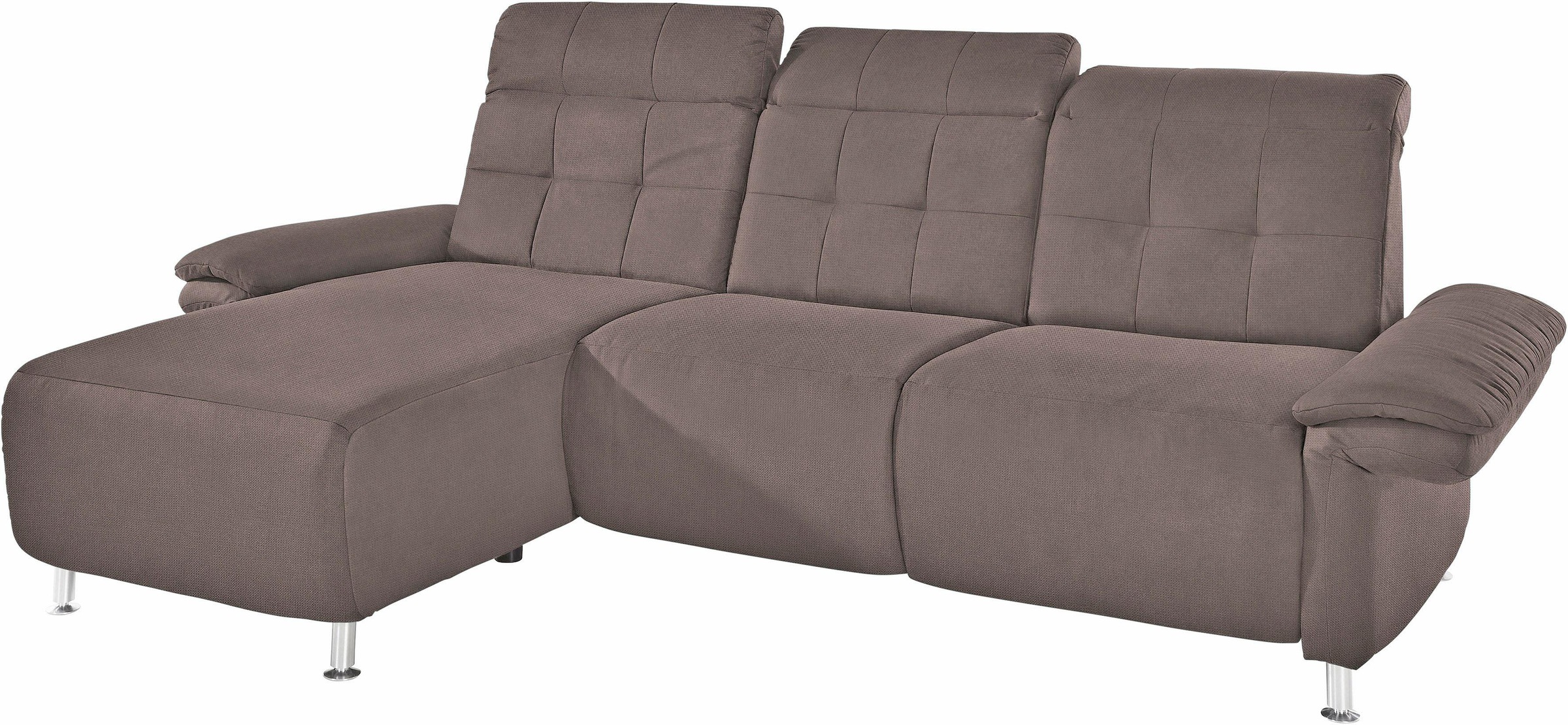 Home affaire Ecksofa "Manhattan L-Form" 2 Sitze mit elektrischer Relaxfunkt günstig online kaufen