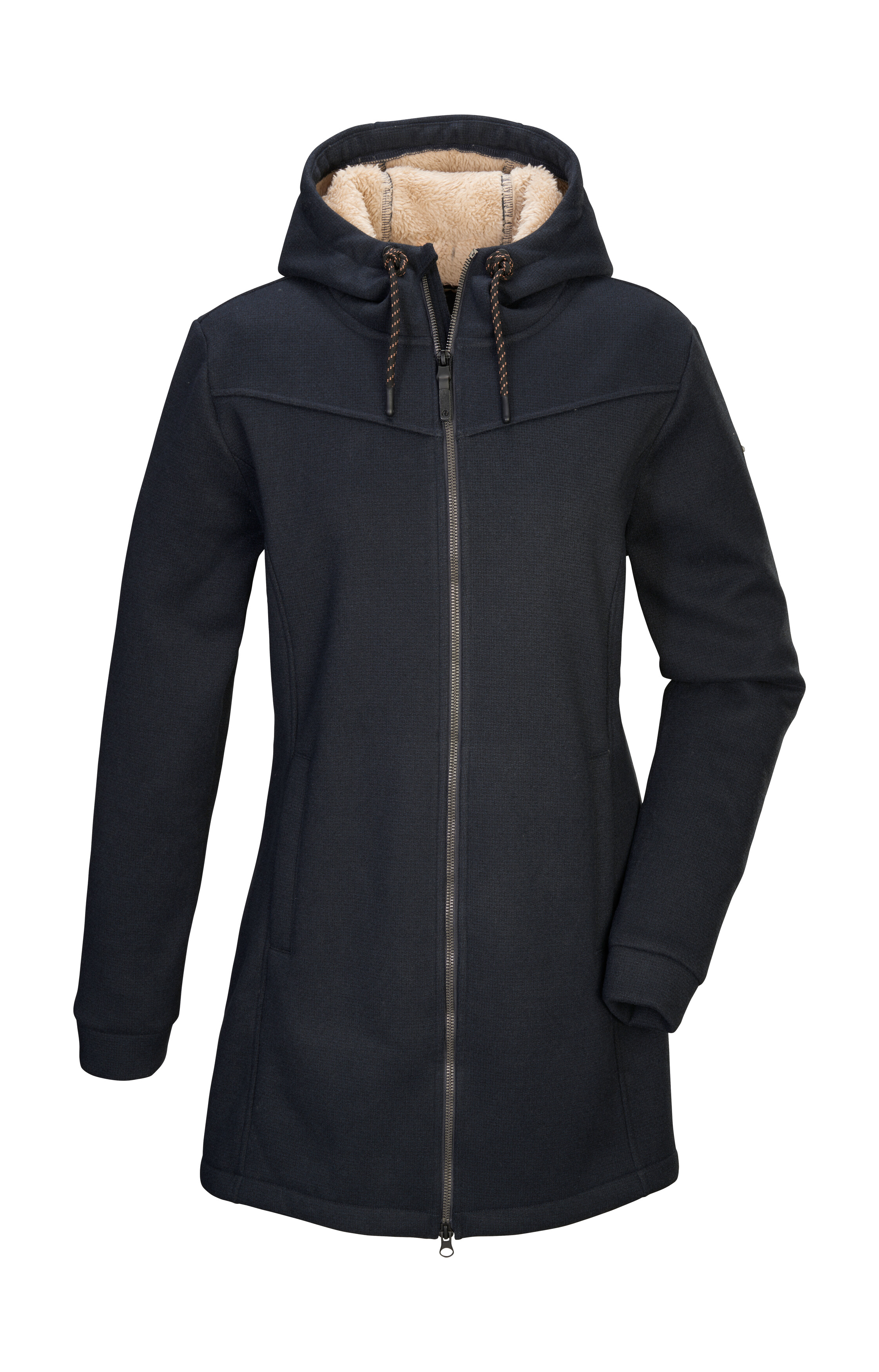 G.I.G.A. DX by killtec Fleecejacke "GW 37 WMN KNTFLC PRK" Strickfleeceparka mit Kapuze, Teddyfell, 2-Wege-Reißverschluss