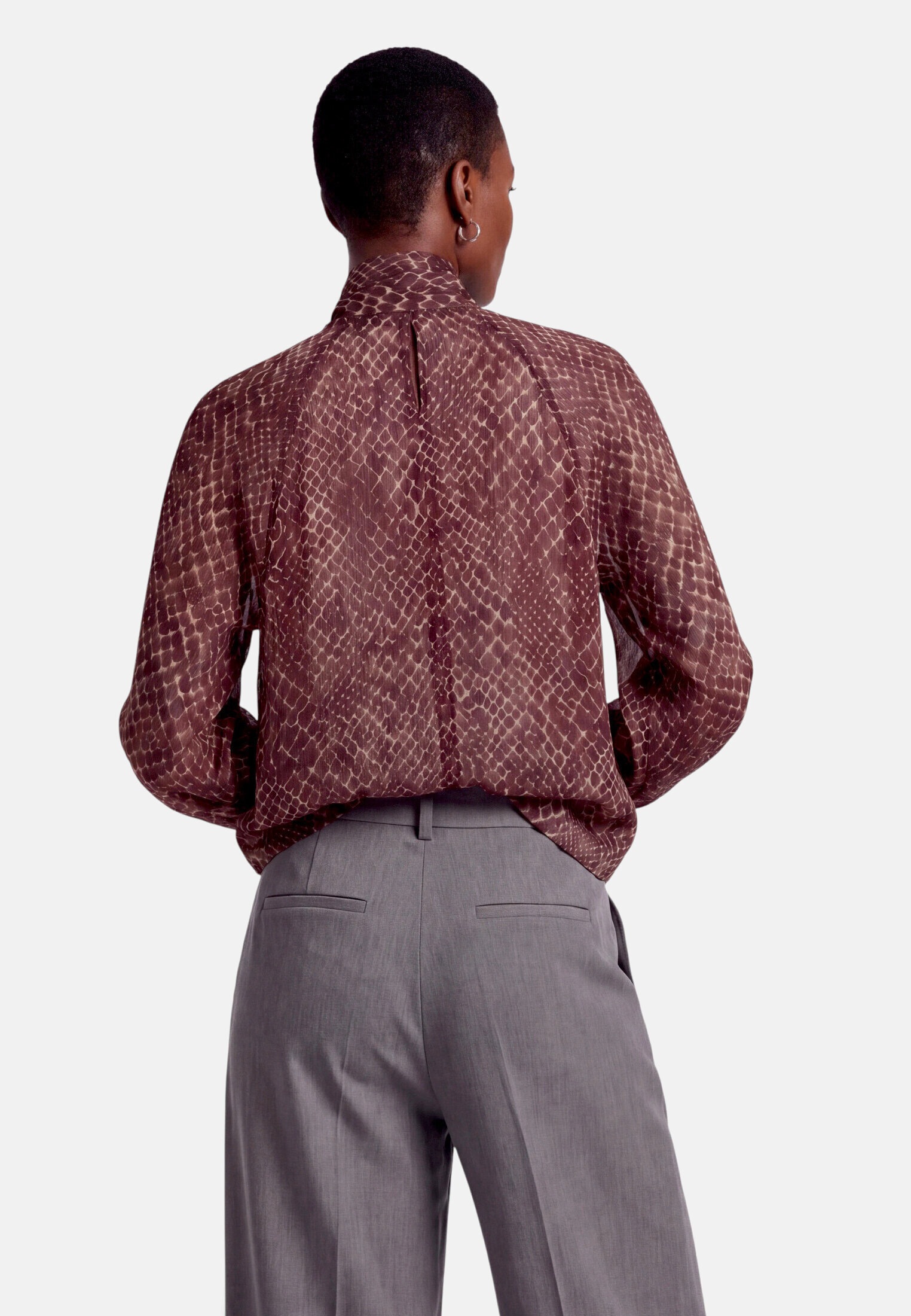Zero Schluppenbluse »Damen mit Print.«