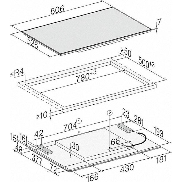 Miele Flex-Induktions-Kochfeld »KM 7174 FR«, KM 7174 FR per Raten | BAUR