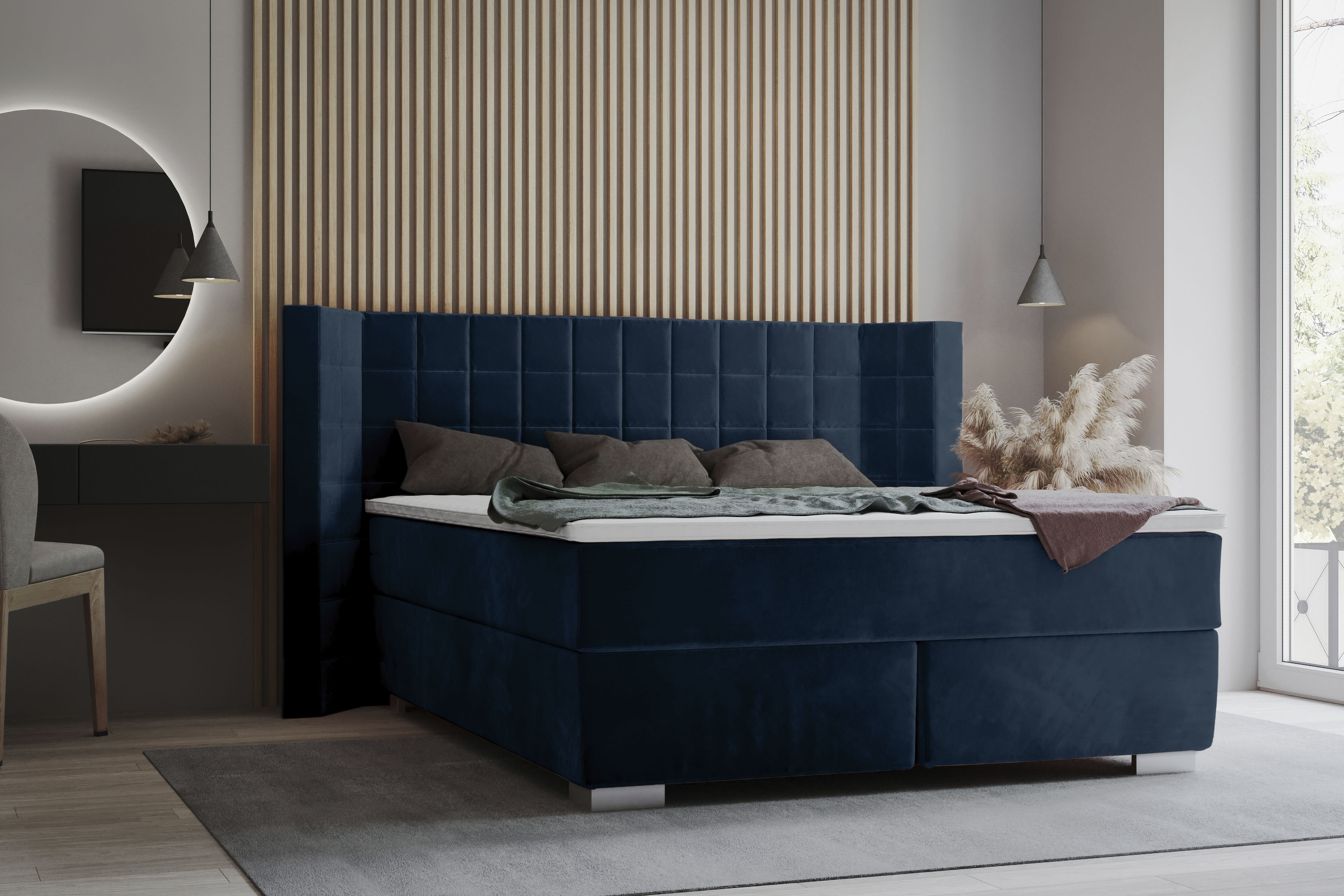 Home affaire "Piazza" mit Steppung und Kopfteil mit seitlichen Flügeln