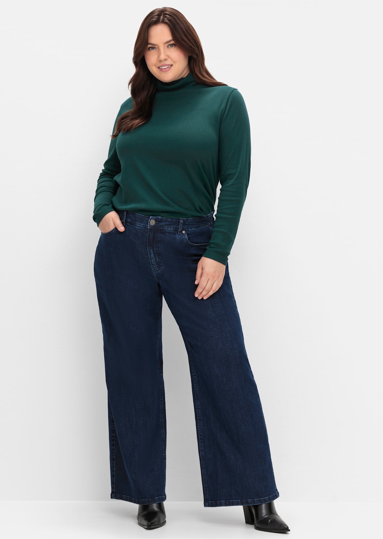 Sheego Stretch-Jeans 1 Stk. tlg. günstig online kaufen