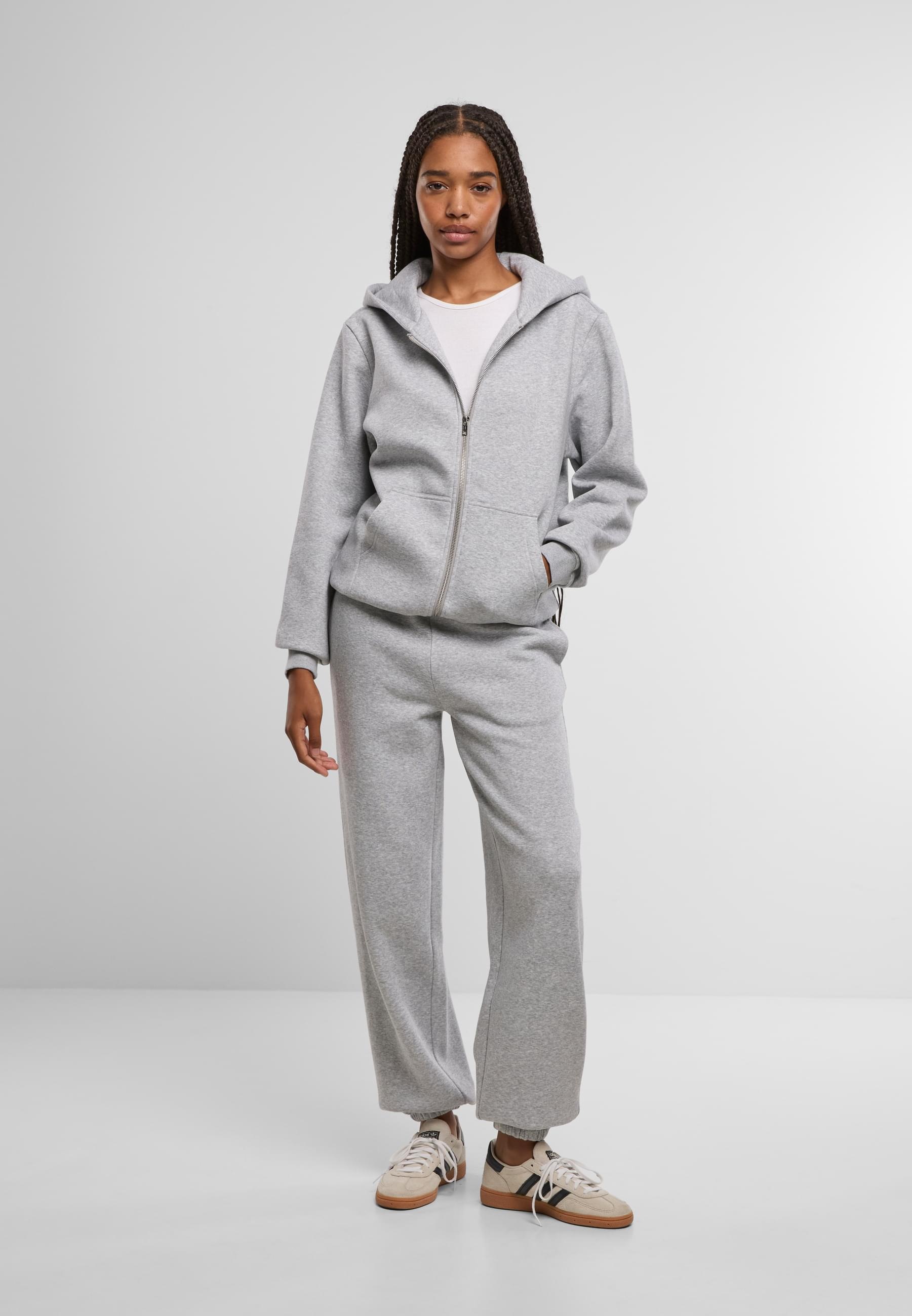 URBAN CLASSICS Sweatjacke »Urban Classics Ladies Fluffy Zip Cardigan«
