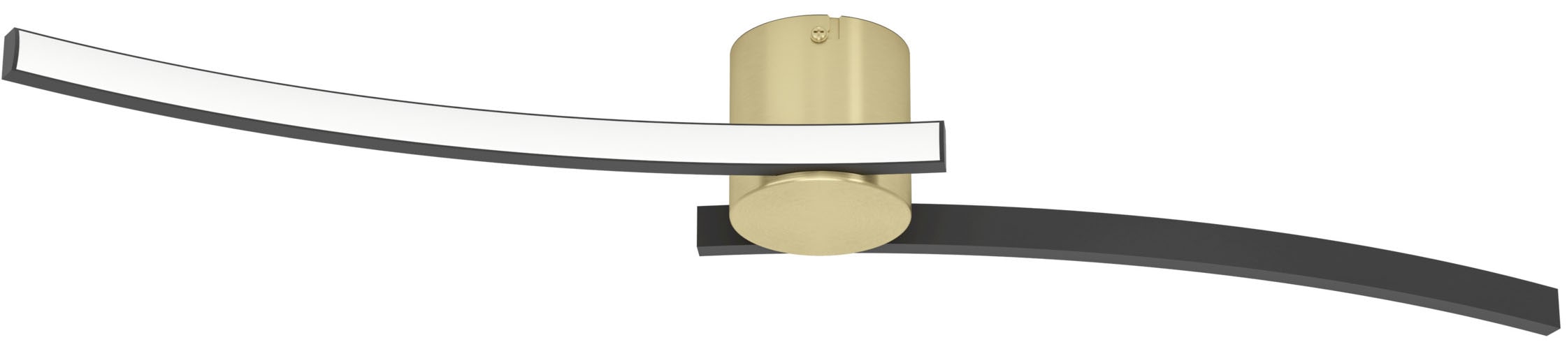 EGLO Deckenleuchte »AIETA Deckenlampe - Stahl, Kunststoff - LED - 12W - IP20« LED-Modul 1 Stk. Warmweiß Wohzimmerlampe, Esszimmerlampe, Flur, Schlafzimmer, L72 x B13 x H8 cm