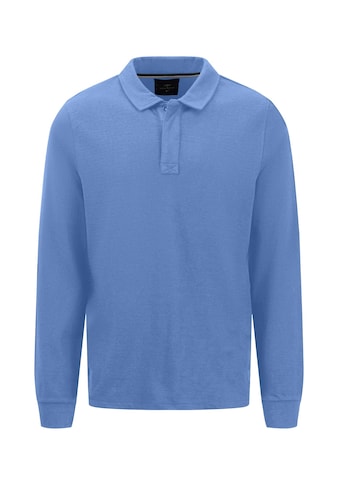 FYNCH-HATTON Langarm-Poloshirt su Polokragen