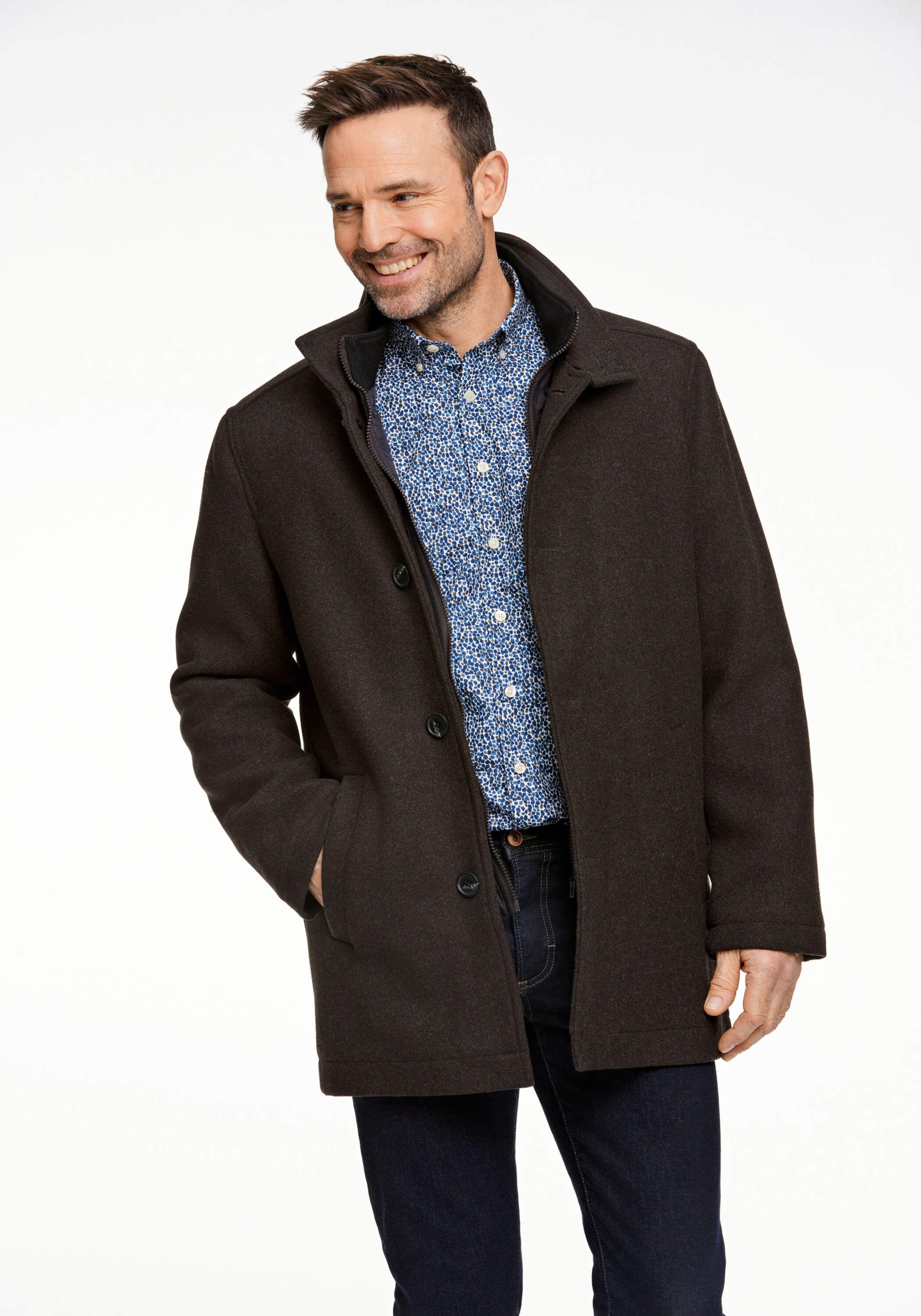 BISON Kurzmantel "Mantel Comfort Fit" günstig online kaufen