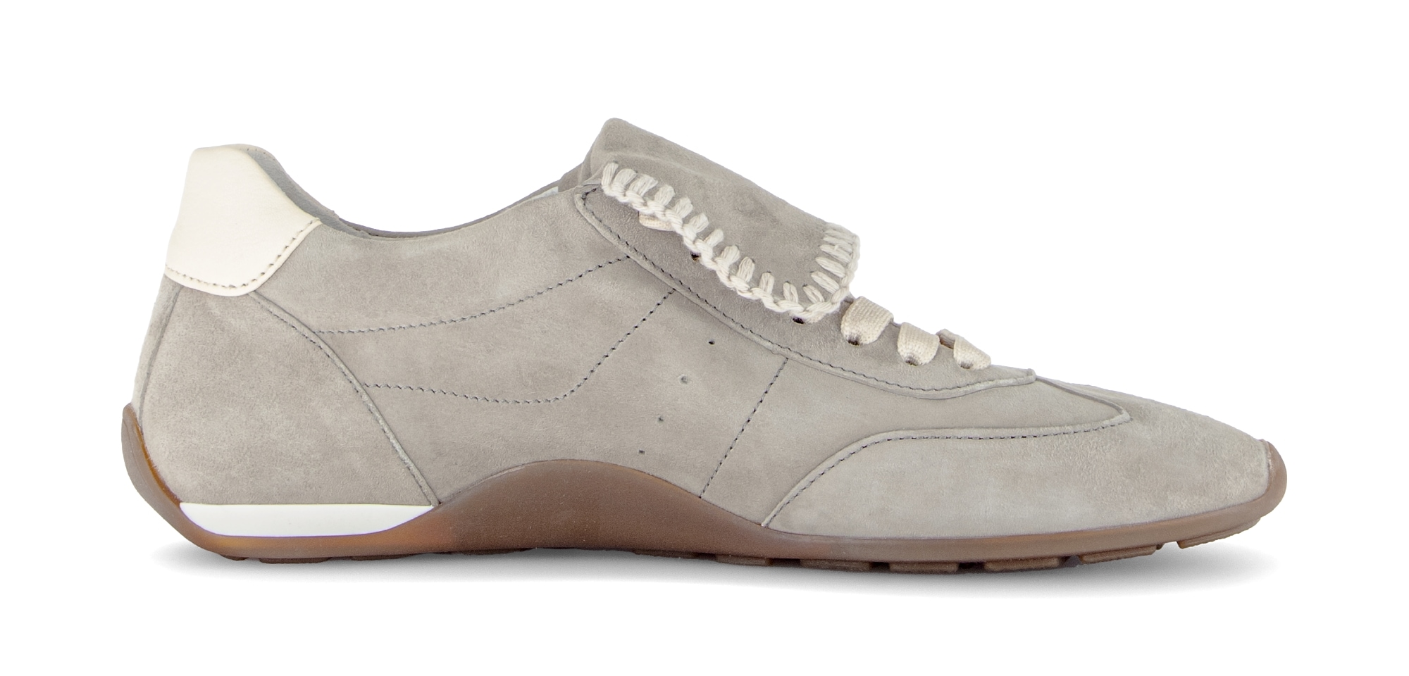 Gabor Sneaker  Freizeitschuh, Halbschuh, Schnürer mit Ziernähten und Kontrastbesatz