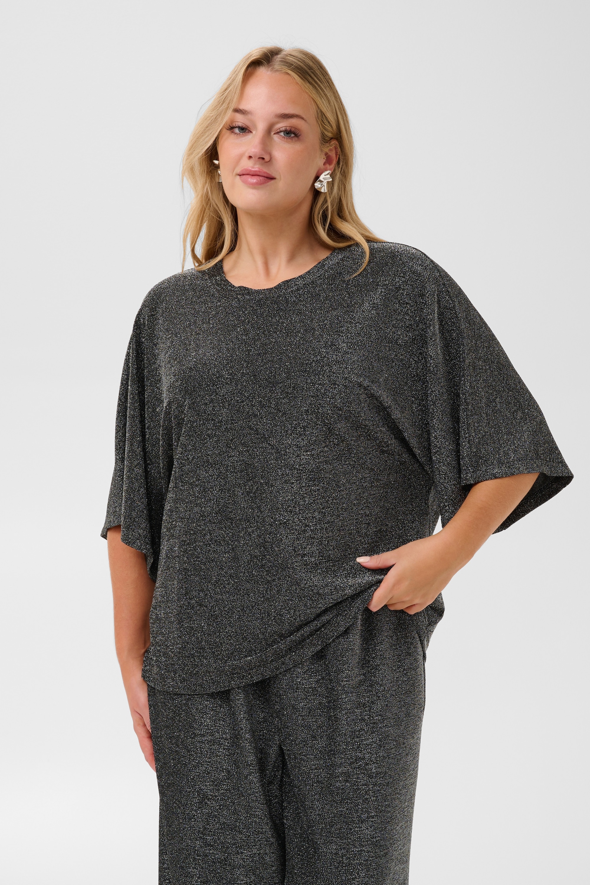 KAFFE Curve Blusentop »KAFFE Curve T-Shirt kurzarm KCrebeccy«