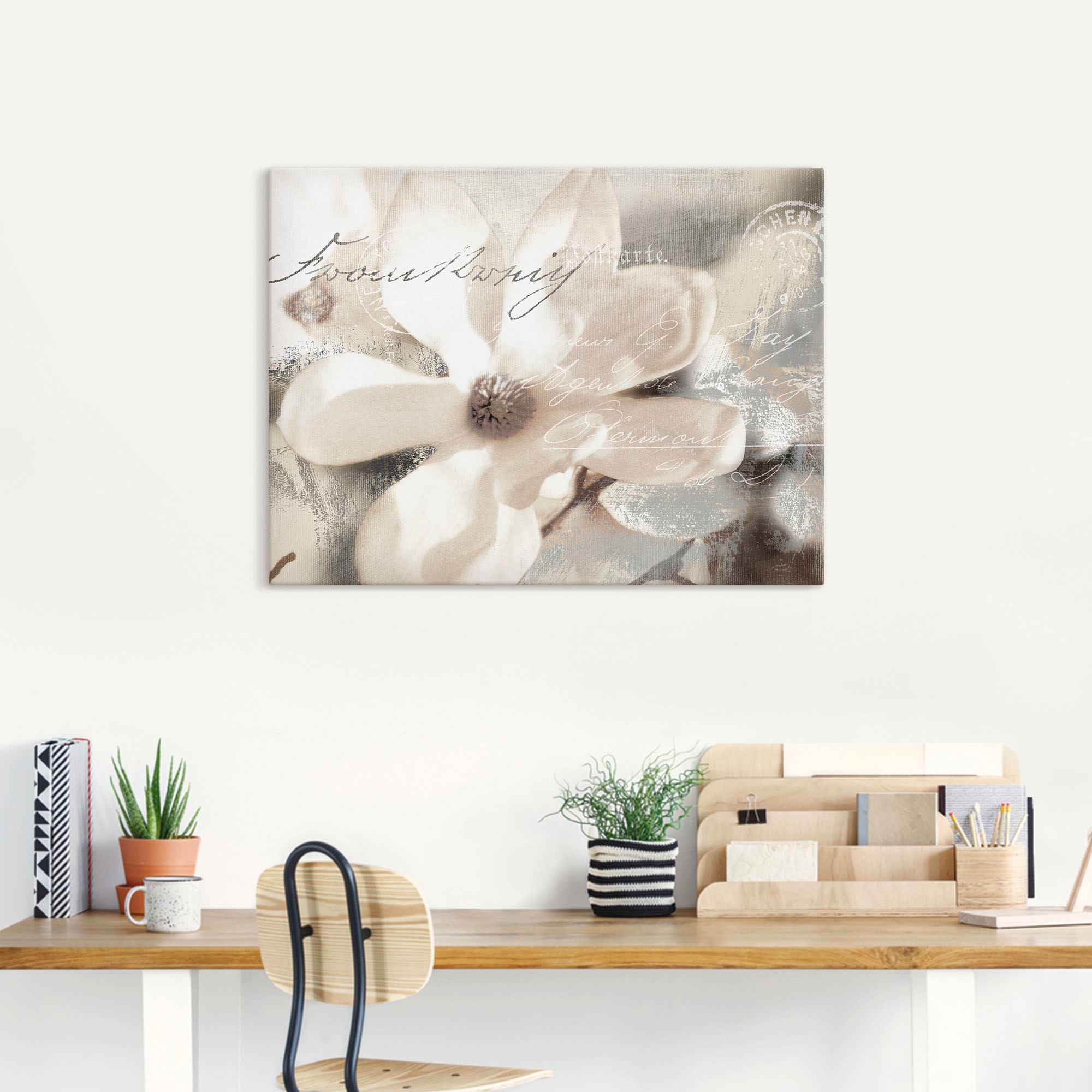 Artland Wandbild »Magnolie_Detail«, Blumenbilder, (1 St.), als Alubild, Outdoorbild, Leinwandbild, Poster, Wandaufkleber