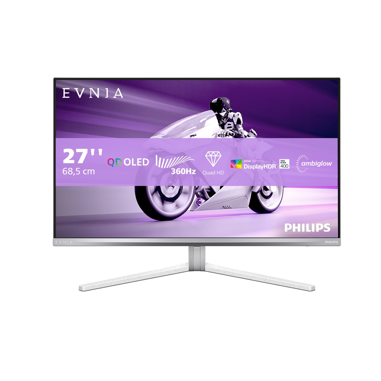 PHILIPS OLED-Monitor "27M2N8500", weiß, Monitore, Höhe, Drehung, Neigung