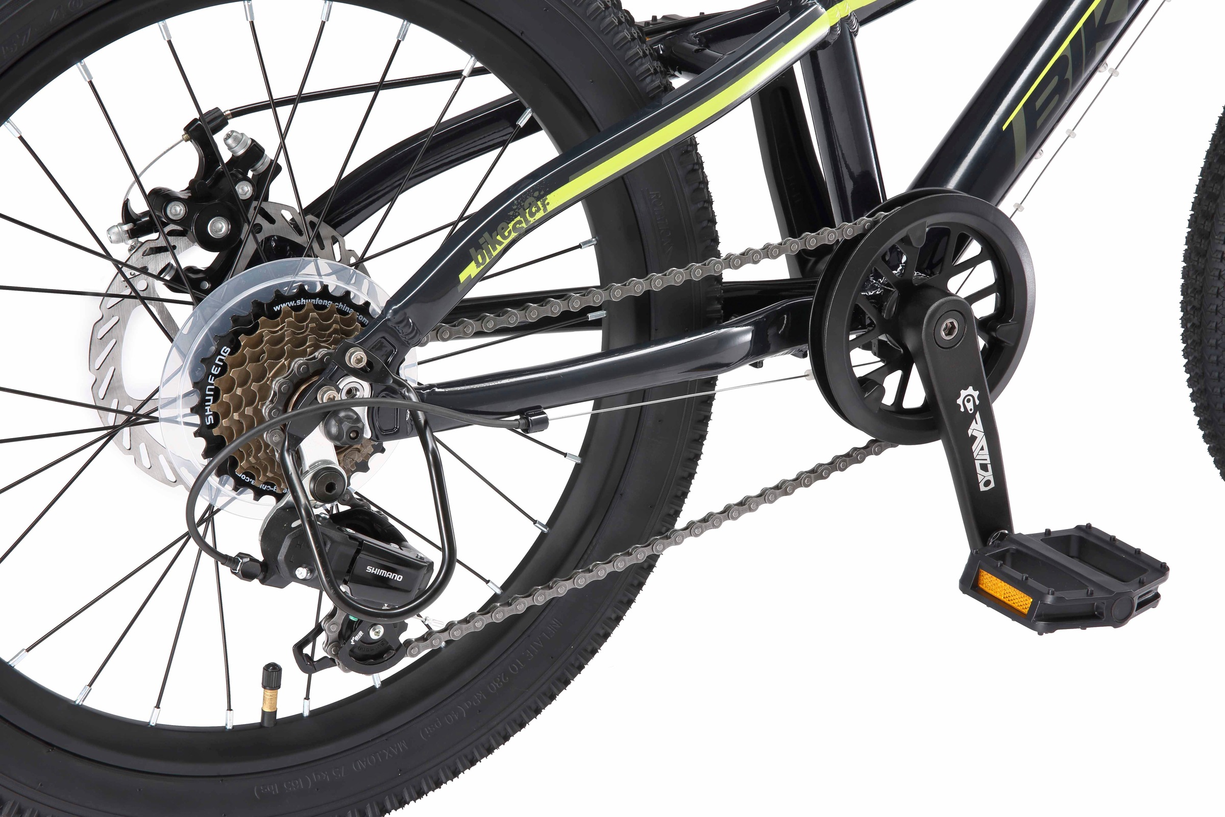 Bikestar Jugendfahrrad, 7 Gang, Shimano, RD-TY21 Schaltwerk, Kettenschaltung
