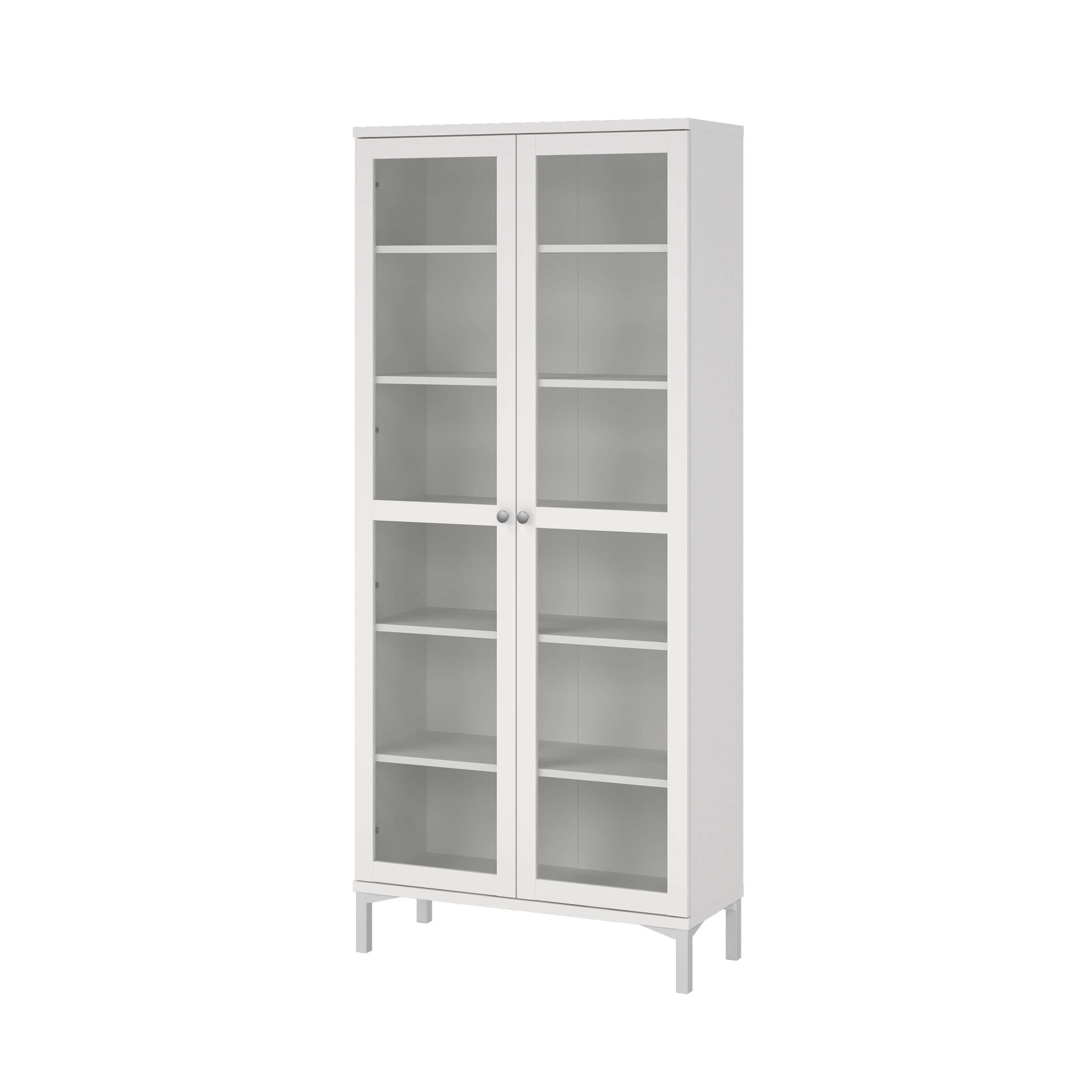 Home affaire Vitrine "Roma Vitrinenschrank, Standvitrine, Glasvitrine, Stauraum, modern" 2 Glastüren, Praktisch, Runde Griffe, Höhe 200 cm, 6 Fächer, B: 89 cm
