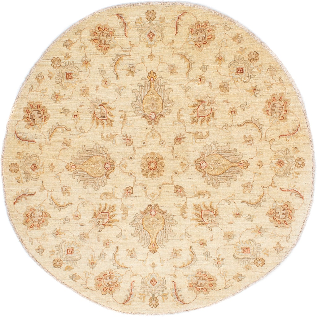 morgenland Orientteppich »Ziegler rund - 150 x 148 cm - beige«, rund