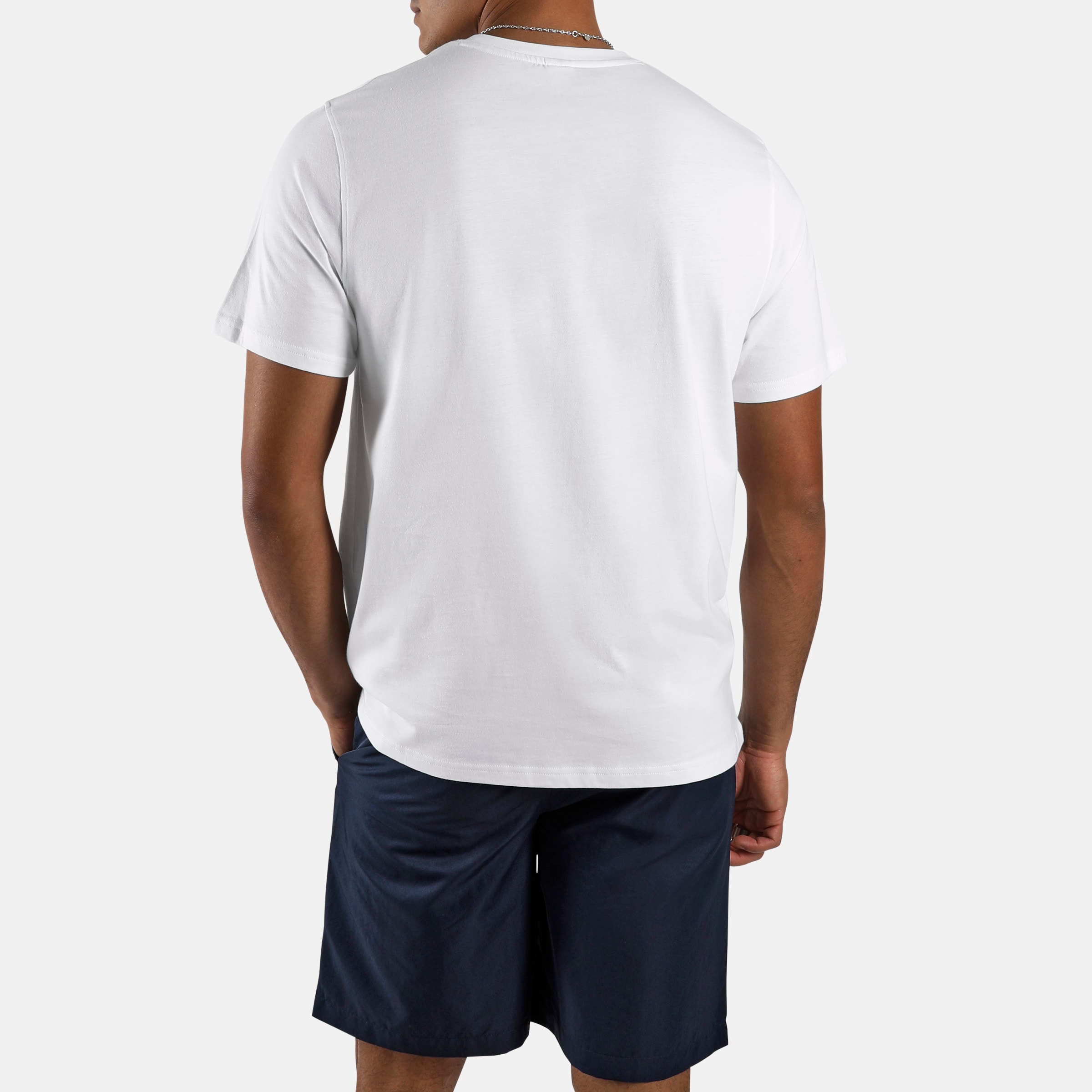 Reebok T-Shirt »BRUNO BIG LOGO CREW NECK SS TEE« mit Logodruck, Kurzarm, aus Baumwollmischung, Basic Passform